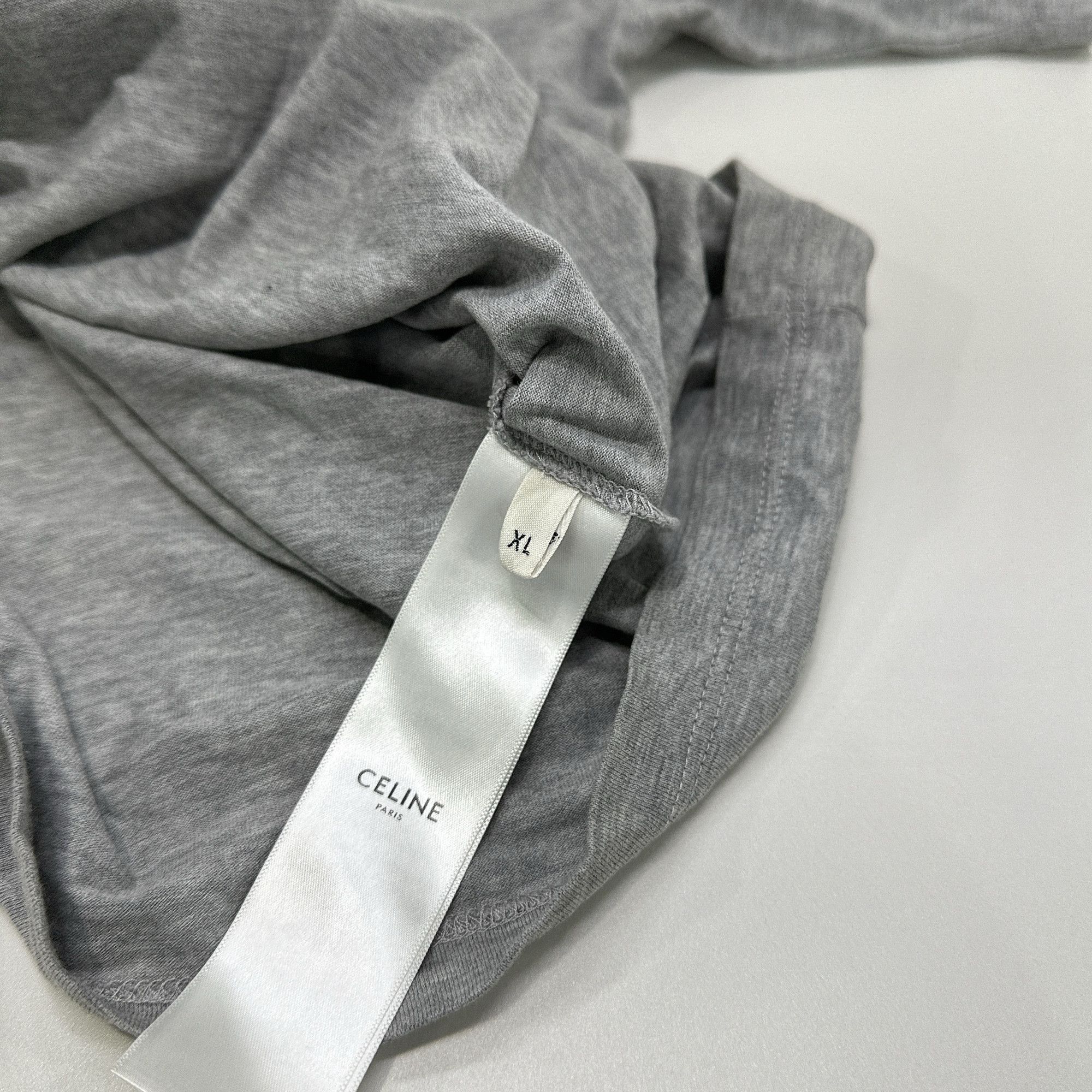 Celine CELINE Triomphe Logo T-Shirt Size XL Size US XL / EU 56 / 4 - 4 Thumbnail