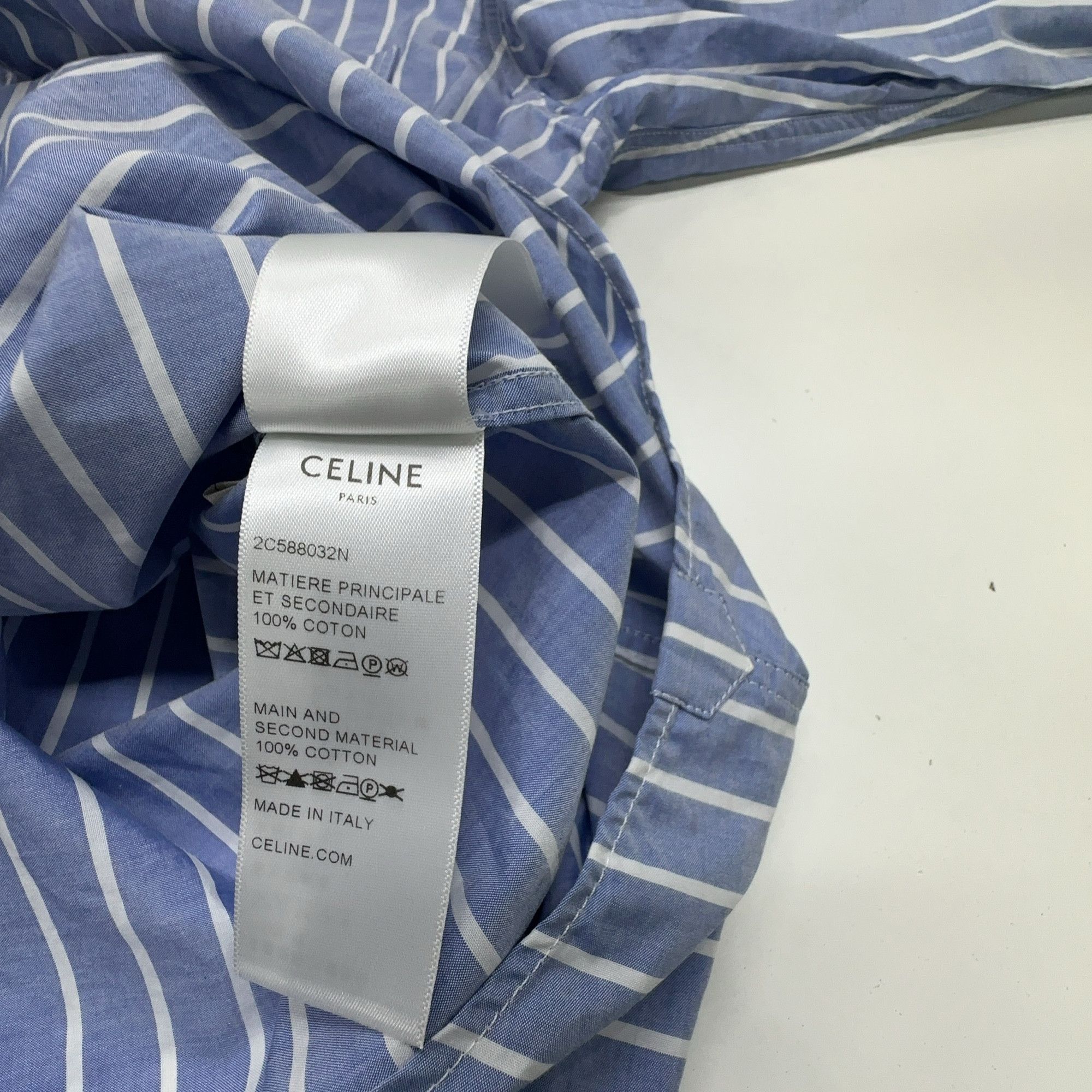 Celine Celine Striped Button Up Shirt Size 38 Size XS / US 0-2 / IT 36-38 - 3 Thumbnail