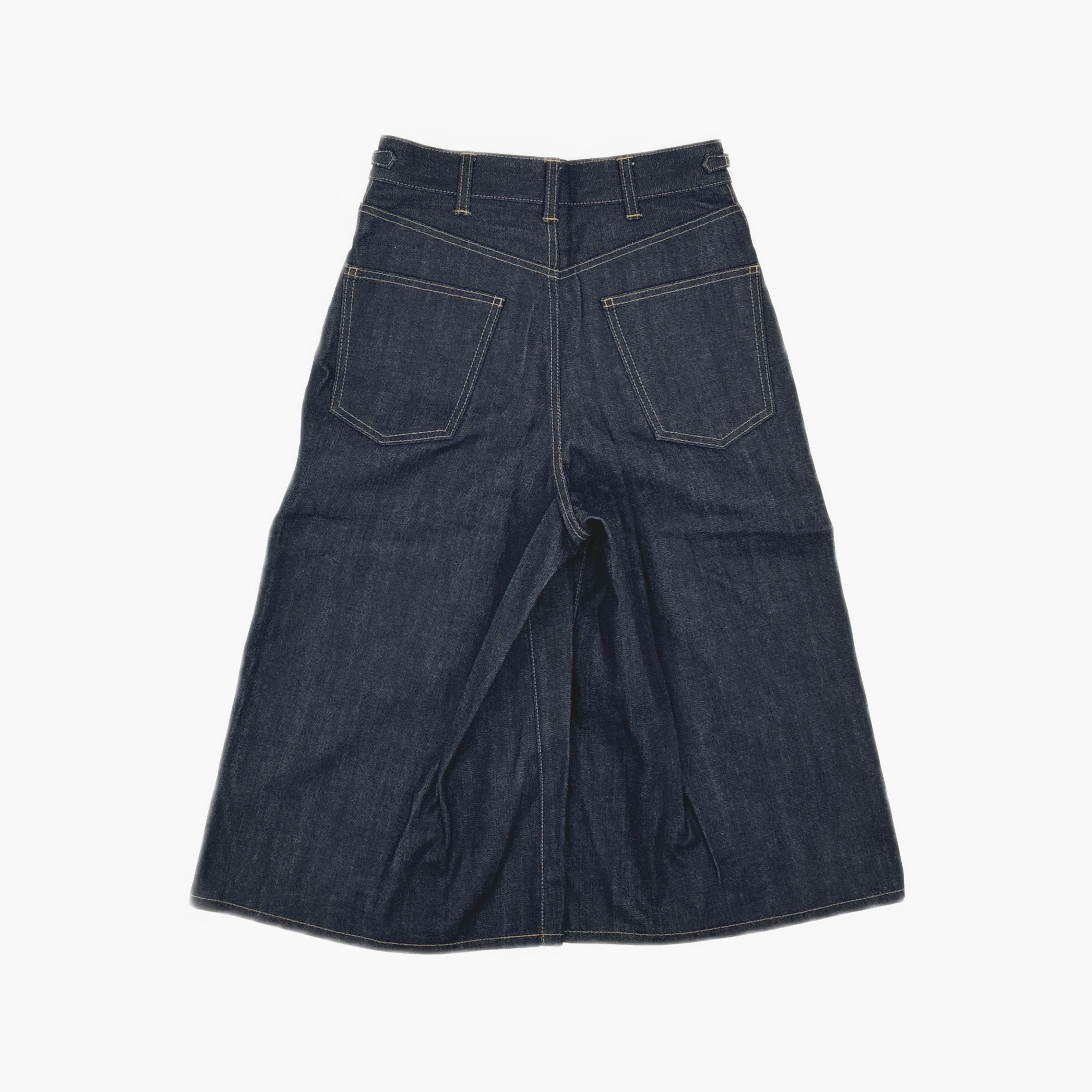 Celine Celine Triomphe Chain Denim Culottes Size 28 Size 28" / US 6 / IT 42 - 2 Thumbnail