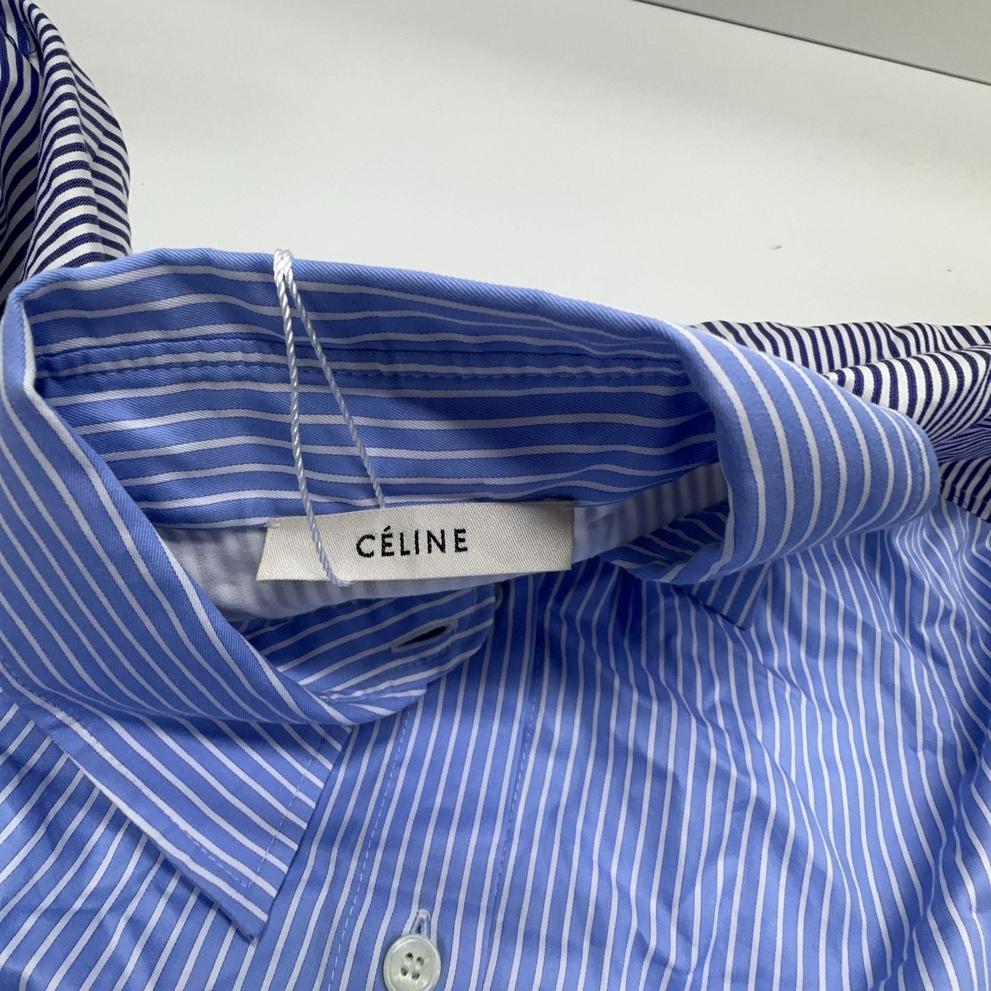 Celine Celine Striped Panel Button Up Shirt Size 36 Size XS / US 0-2 / IT 36-38 - 3 Thumbnail