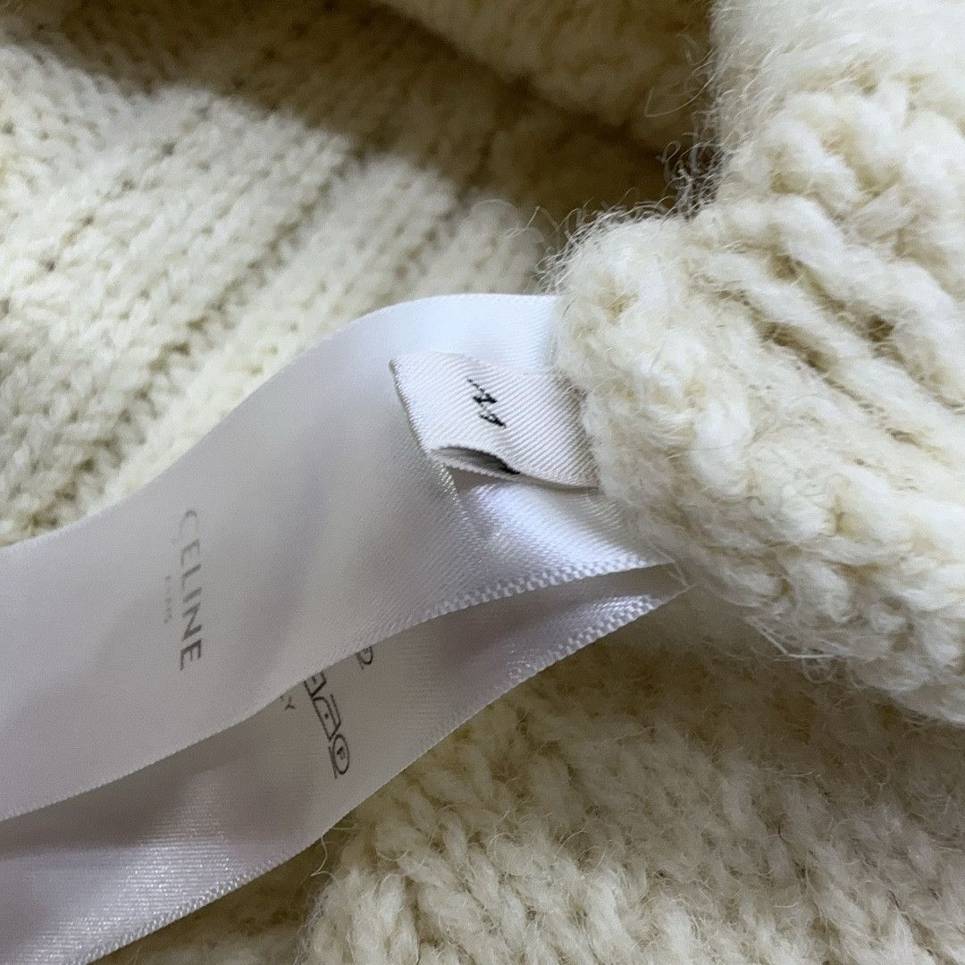 Celine Celine Triomphe Logo Cable Knit Sweater Size M Size M / US 6-8 / IT 42-44 - 4 Thumbnail