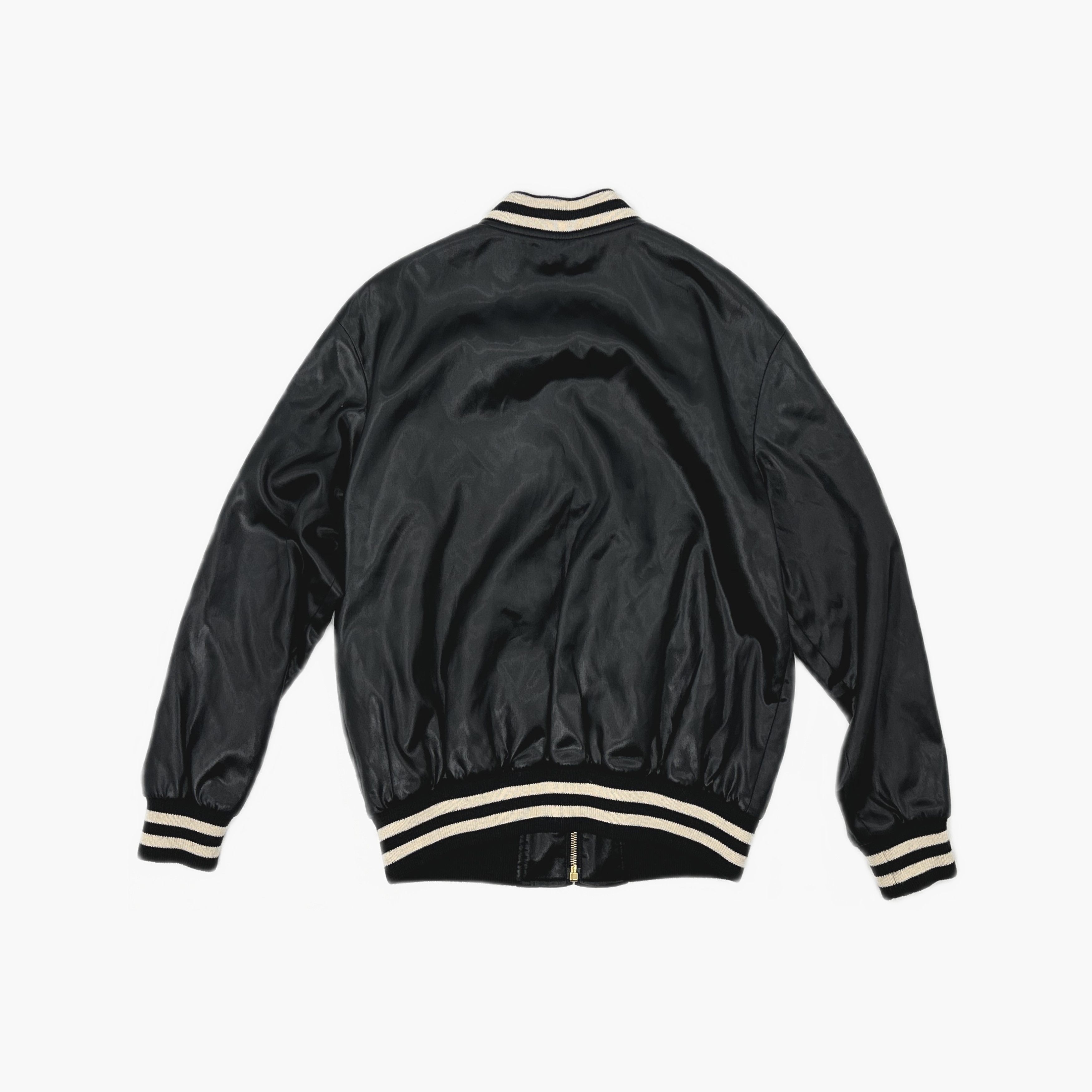 Celine CELINE Triomphe Logo Satin Bomber Jacket Size 34 Size XS / US 0-2 / IT 36-38 - 2 Thumbnail
