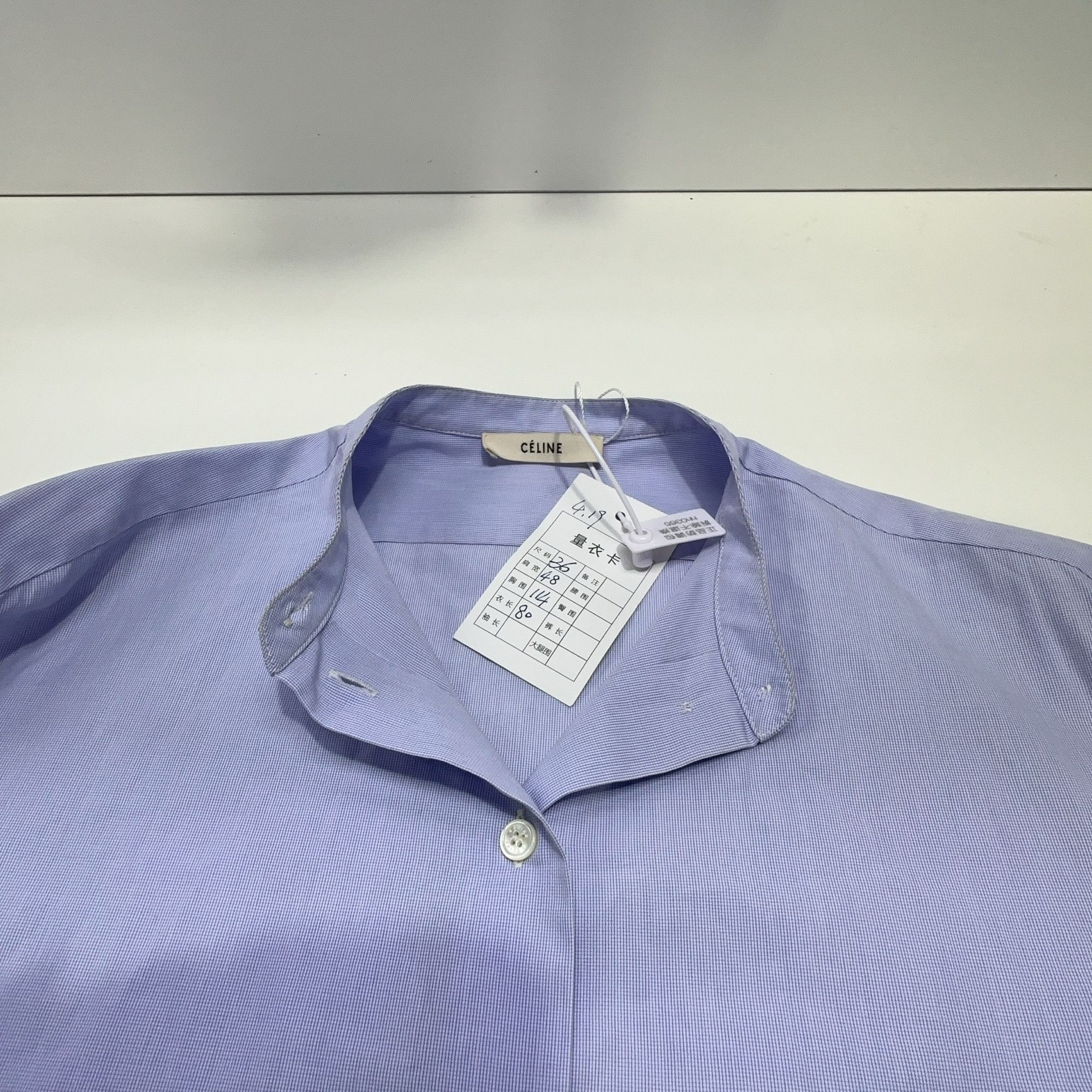 Celine Celine Embroidered Sleeve Button Up Shirt Size 36 Size XS / US 0-2 / IT 36-38 - 5 Thumbnail