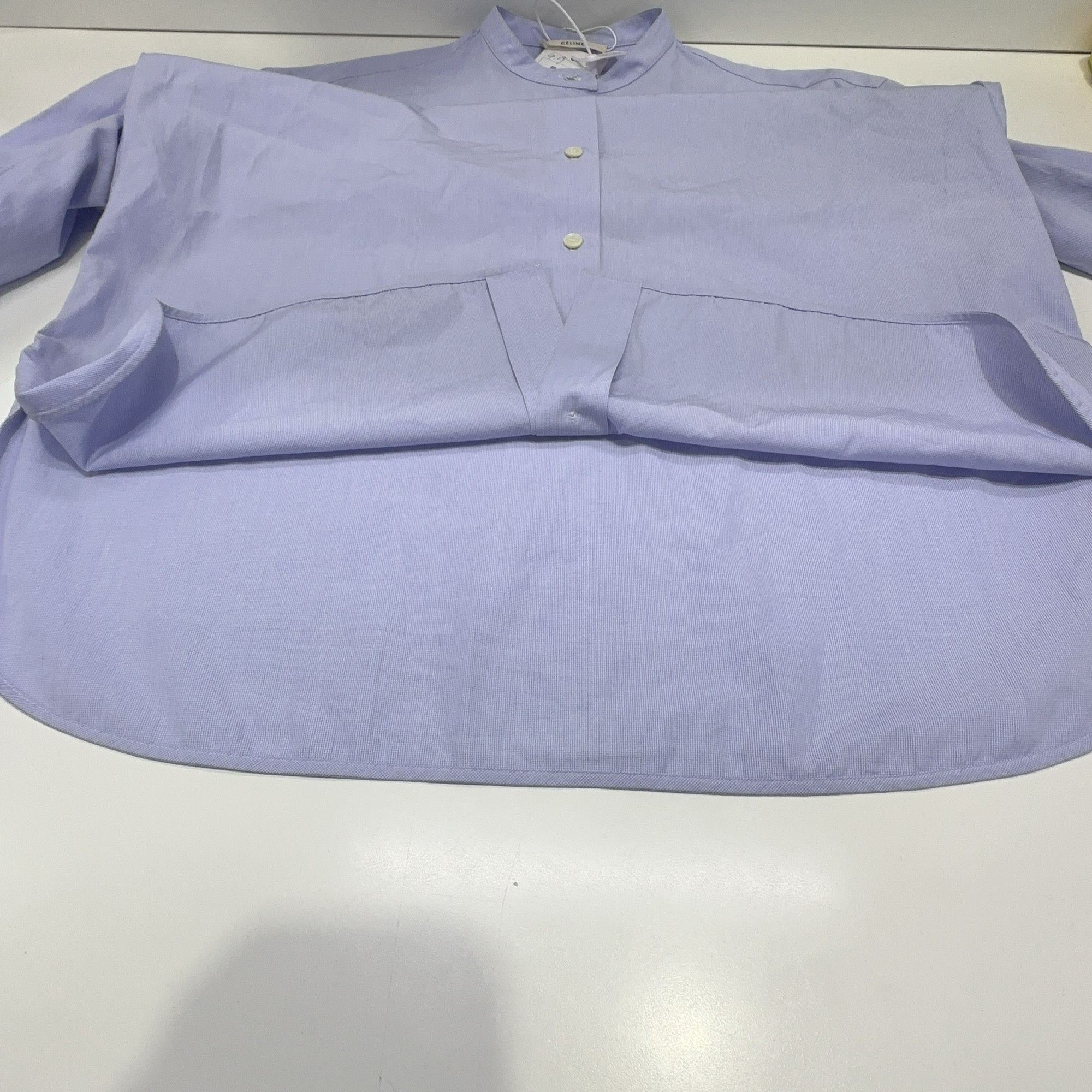 Celine Celine Embroidered Sleeve Button Up Shirt Size 36 Size XS / US 0-2 / IT 36-38 - 9 Thumbnail