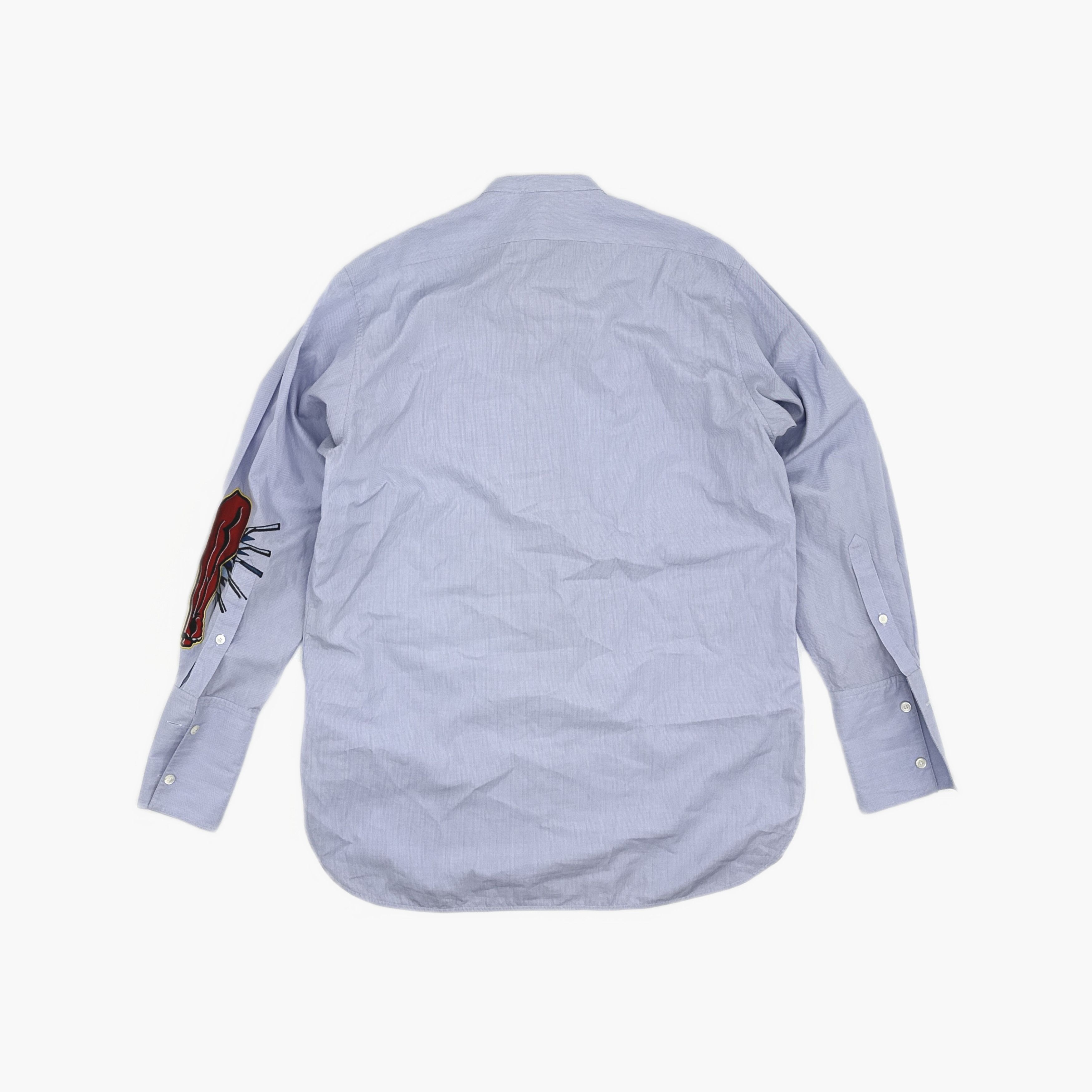 Celine Celine Embroidered Sleeve Button Up Shirt Size 36 Size XS / US 0-2 / IT 36-38 - 2 Thumbnail