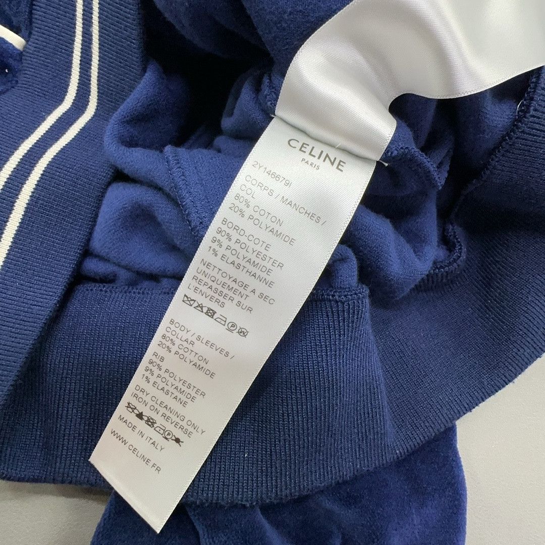 Celine Celine Velvet Logo Track Jacket Size L Size US L / EU 52-54 / 3 - 3 Thumbnail
