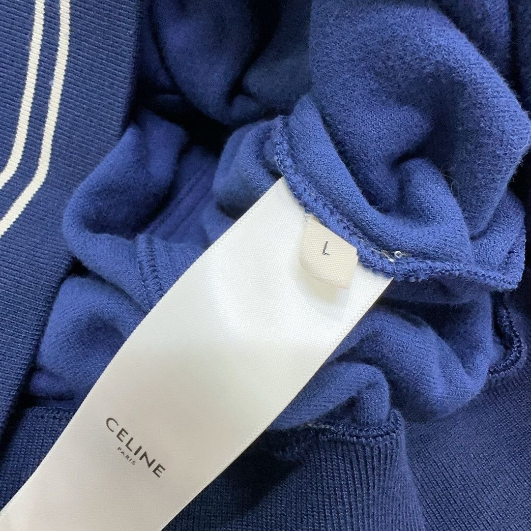 Celine Celine Velvet Logo Track Jacket Size L Size US L / EU 52-54 / 3 - 4 Thumbnail