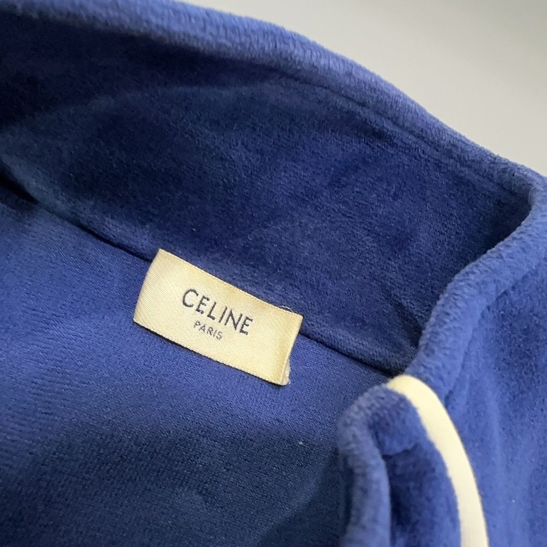Celine Celine Velvet Logo Track Jacket Size L Size US L / EU 52-54 / 3 - 5 Thumbnail