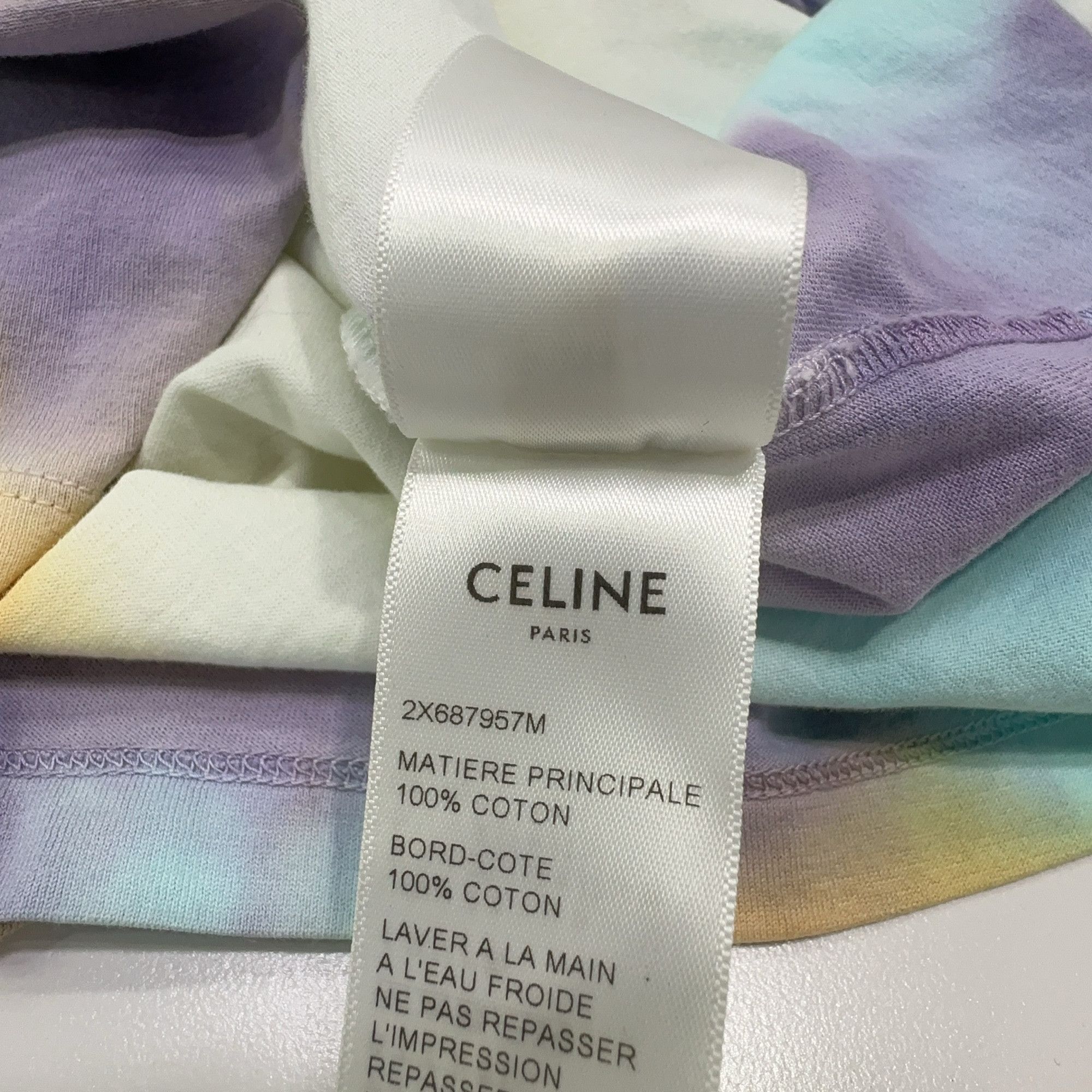 Celine Celine Studded Tie-Dye T-Shirt Size S Size US S / EU 44-46 / 1 - 5 Thumbnail