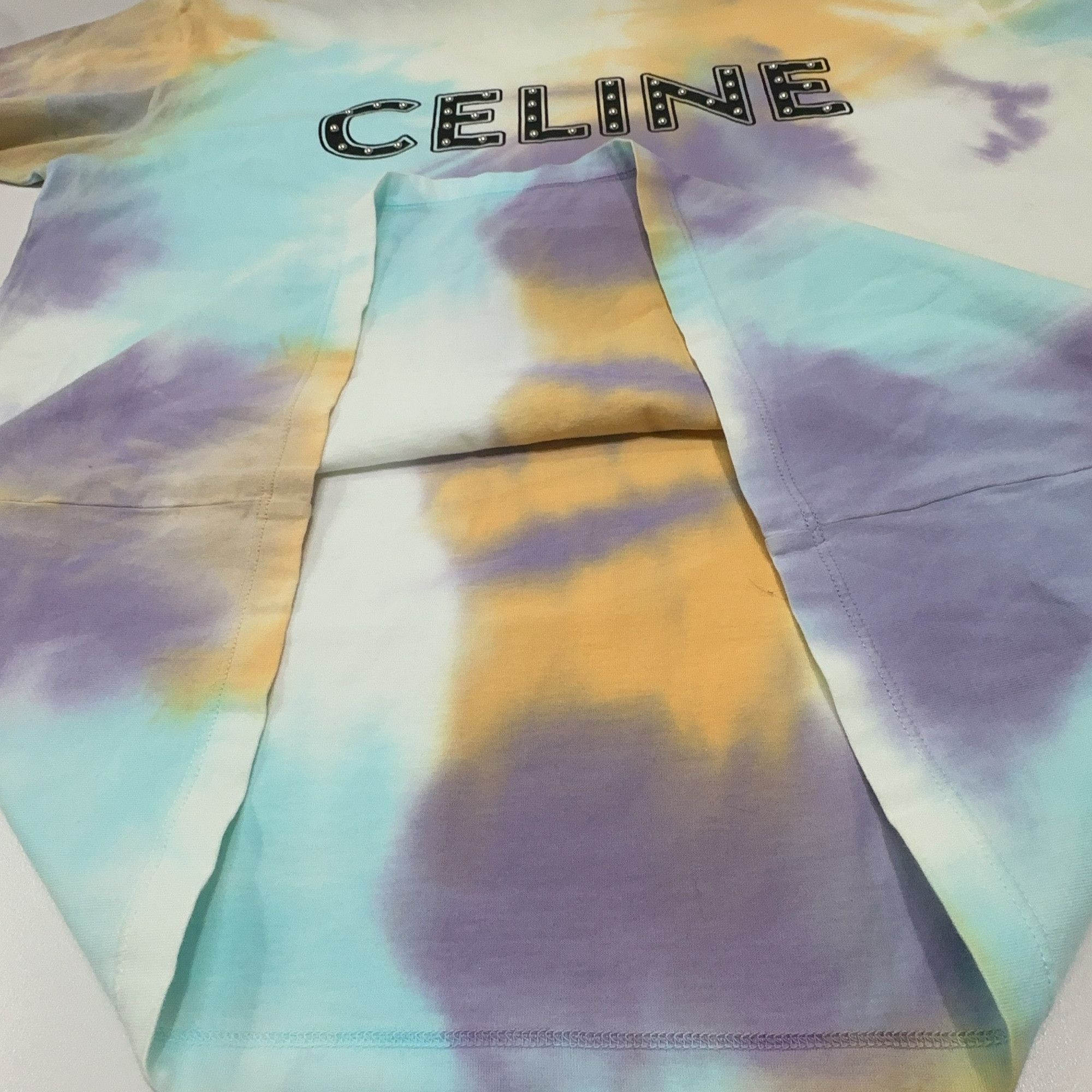 Celine Celine Studded Tie-Dye T-Shirt Size S Size US S / EU 44-46 / 1 - 9 Thumbnail