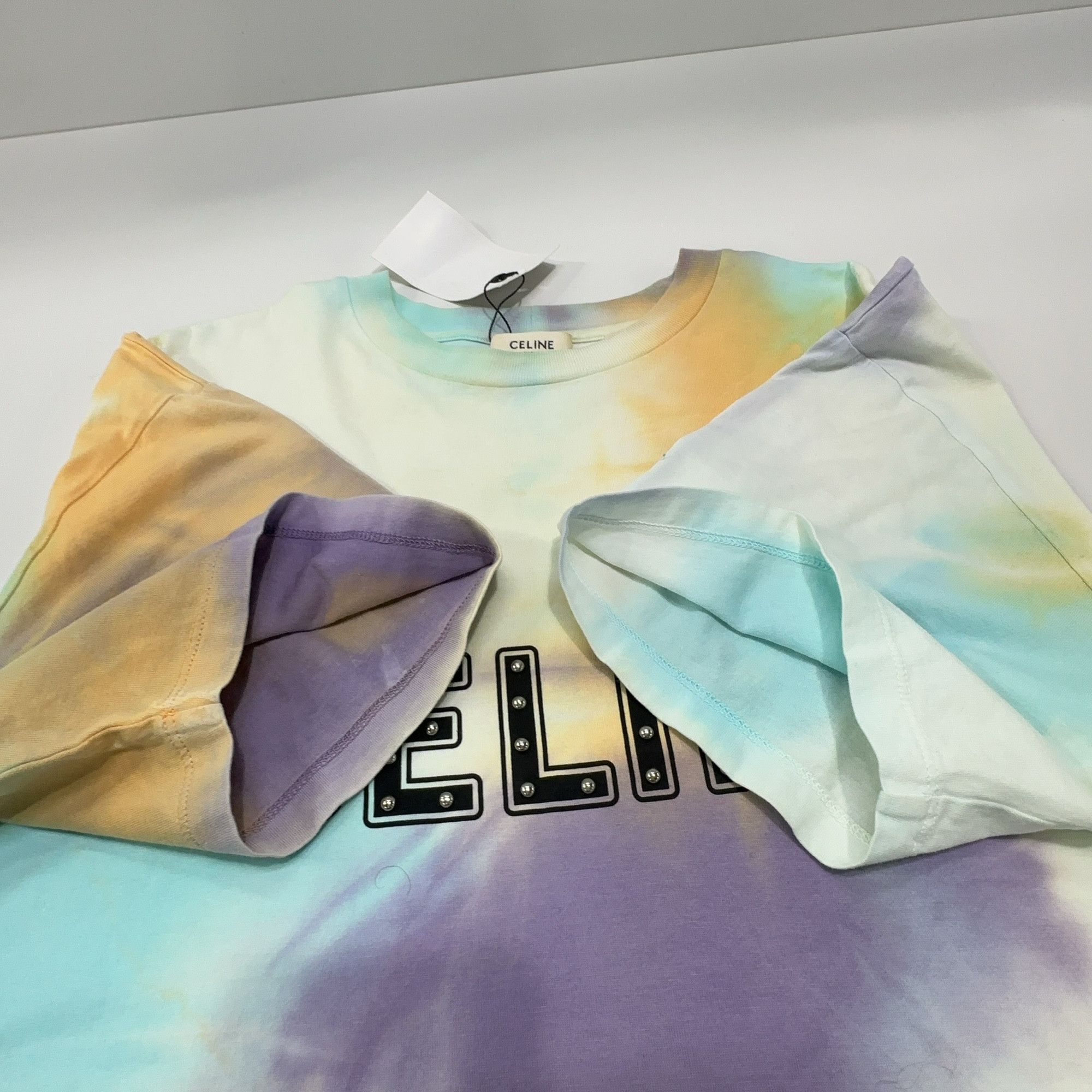 Celine Celine Studded Tie-Dye T-Shirt Size S Size US S / EU 44-46 / 1 - 10 Thumbnail