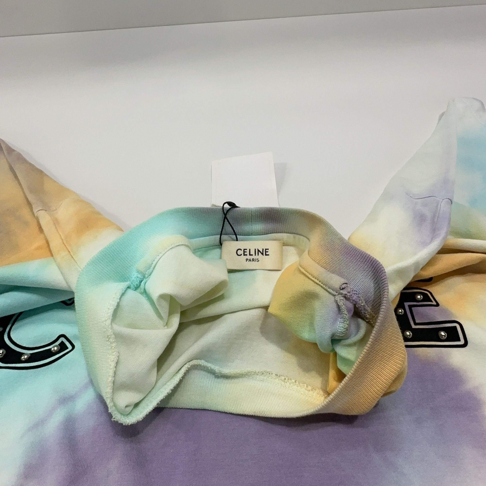 Celine Celine Studded Tie-Dye T-Shirt Size S Size US S / EU 44-46 / 1 - 7 Thumbnail