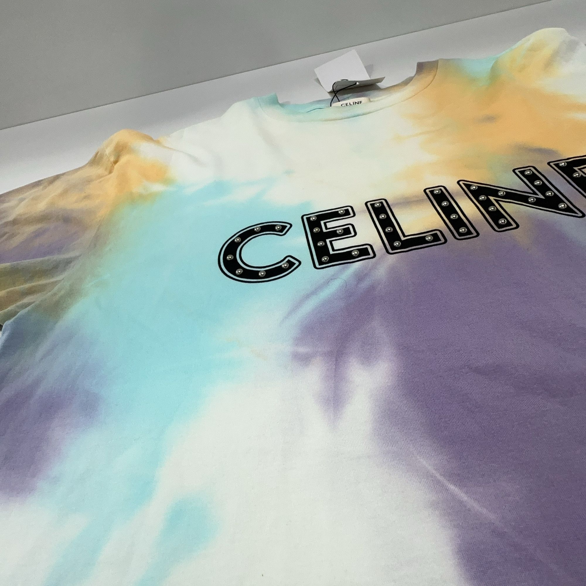 Celine Celine Studded Tie-Dye T-Shirt Size S Size US S / EU 44-46 / 1 - 6 Thumbnail