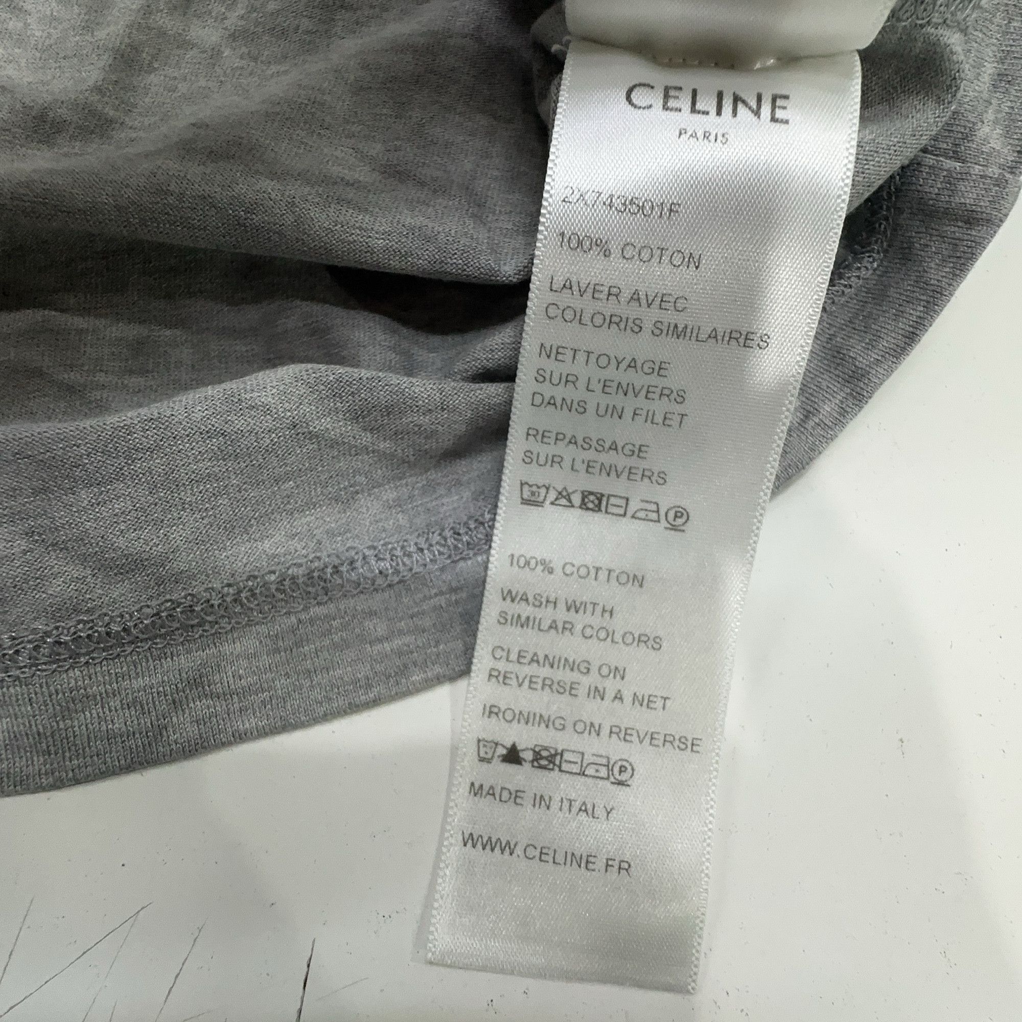 Celine CELINE Logo Print Crop Top Size XS Size XS / US 0-2 / IT 36-38 - 4 Thumbnail