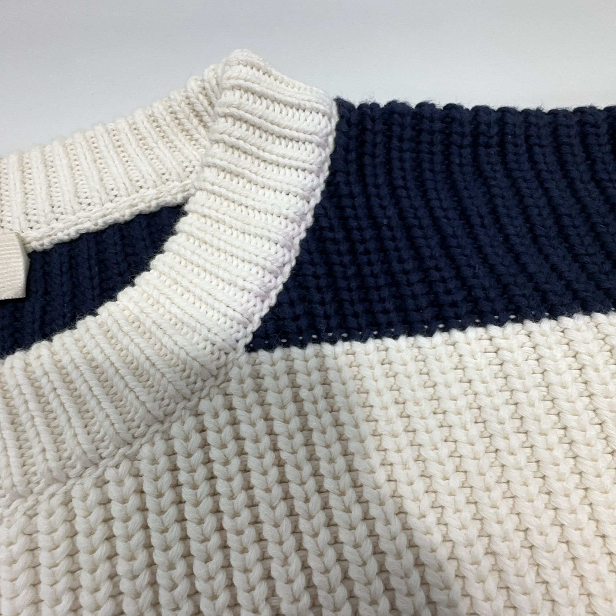 Celine Celine Striped Logo Knit Sweater Size M Size US M / EU 48-50 / 2 - 7 Thumbnail