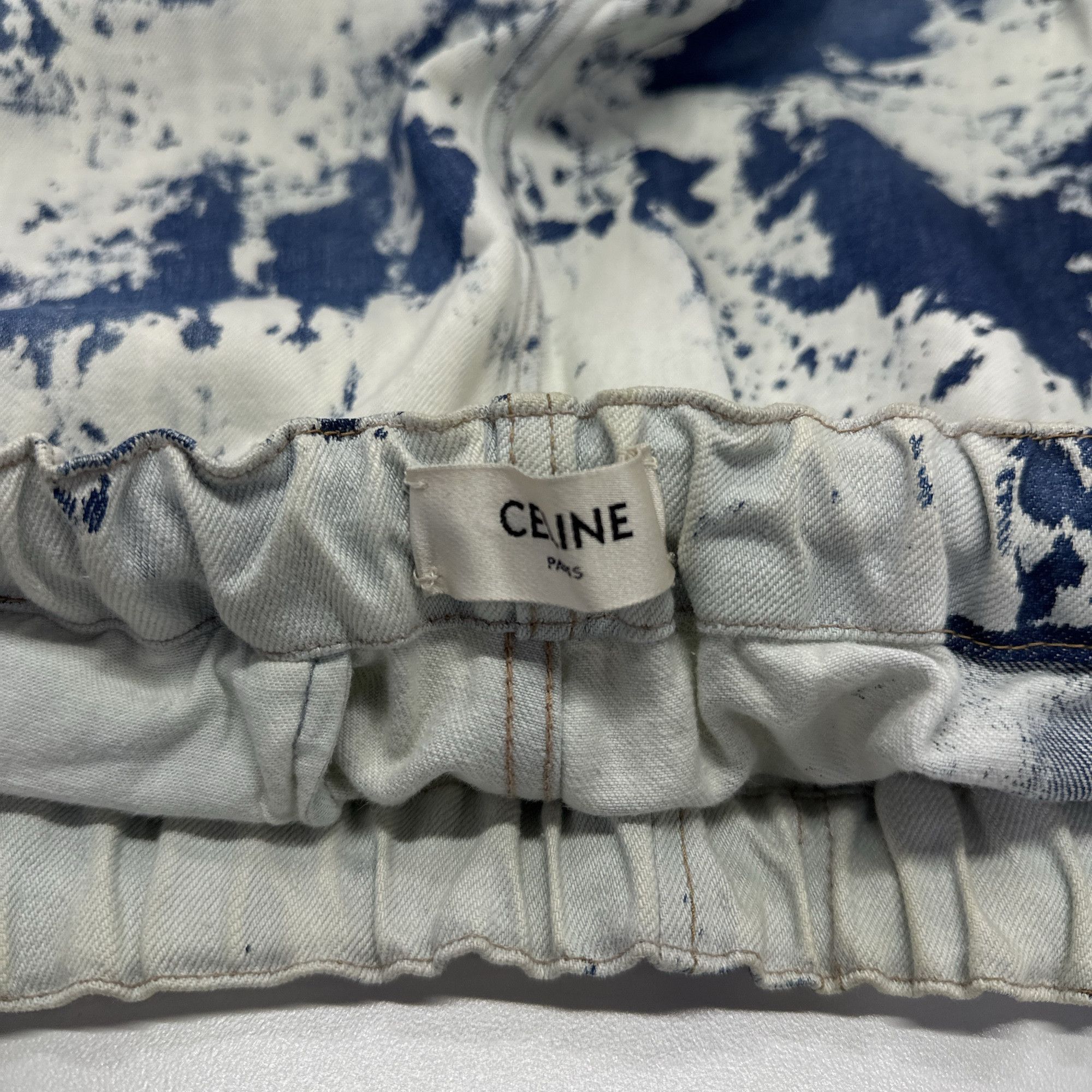 Celine CELINE Bleach Wash Denim Jogger Pants Size 30 Size US 30 / EU 46 - 3 Thumbnail