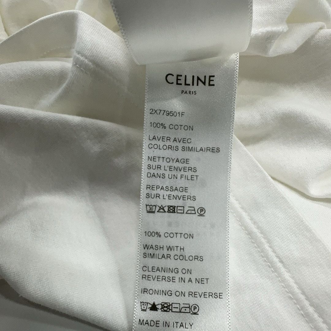 Celine Celine Logo Print Ringer T-Shirt Size L Size L / US 10 / IT 46 - 5 Thumbnail