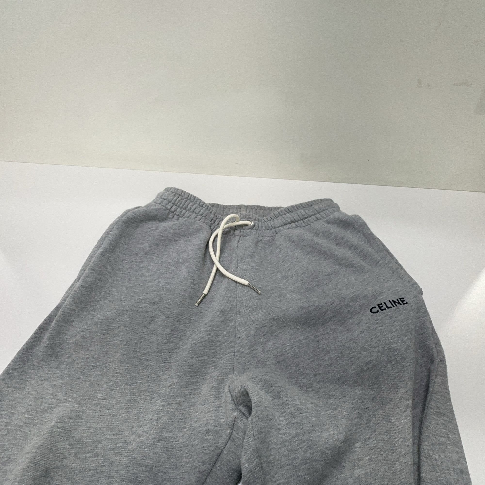 Celine Celine Logo Embroidered Sweatpants Gray Size S Size US 30 / EU 46 - 8 Thumbnail
