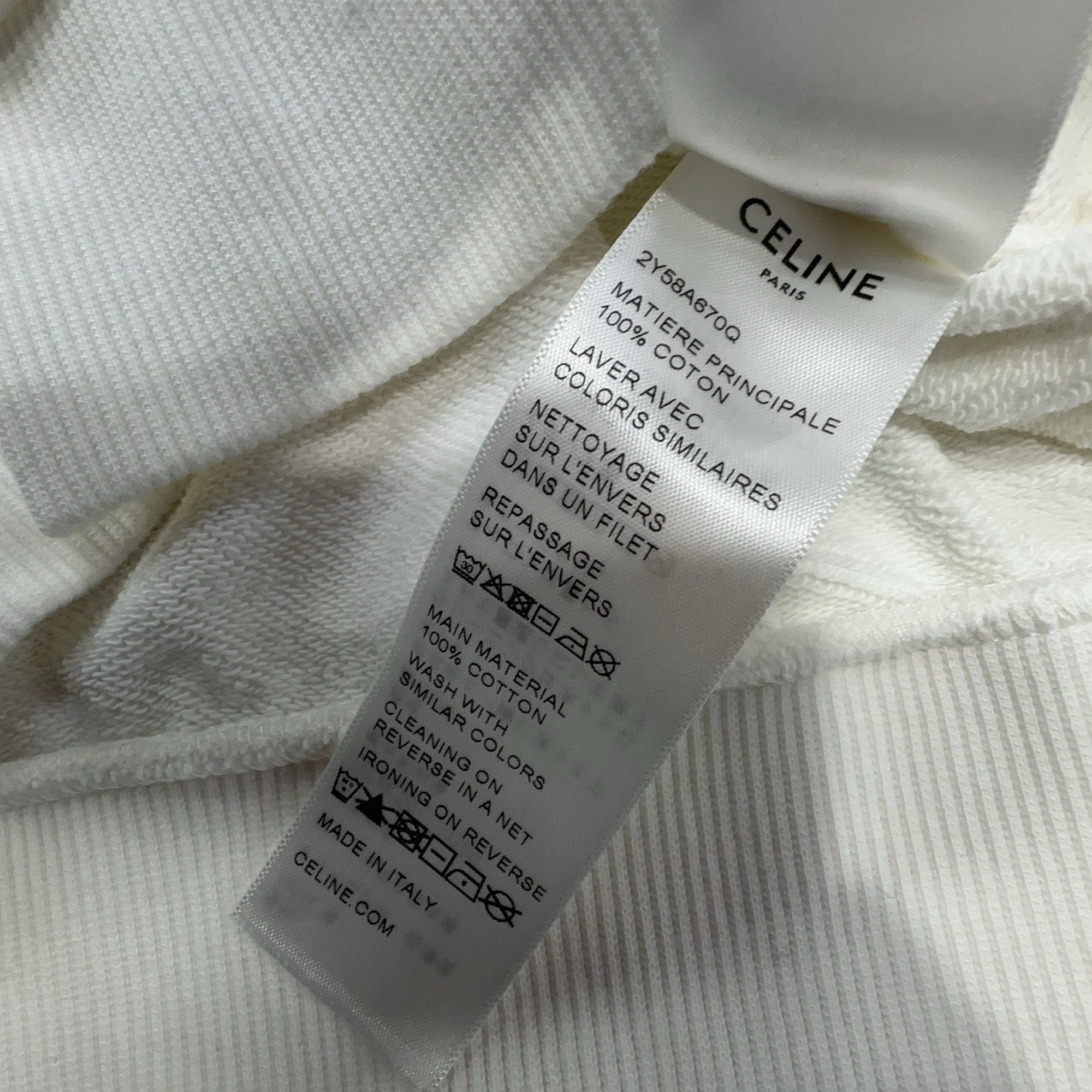 Celine Celine Letter Logo Sweatshirt Size M Size M / US 6-8 / IT 42-44 - 6 Thumbnail