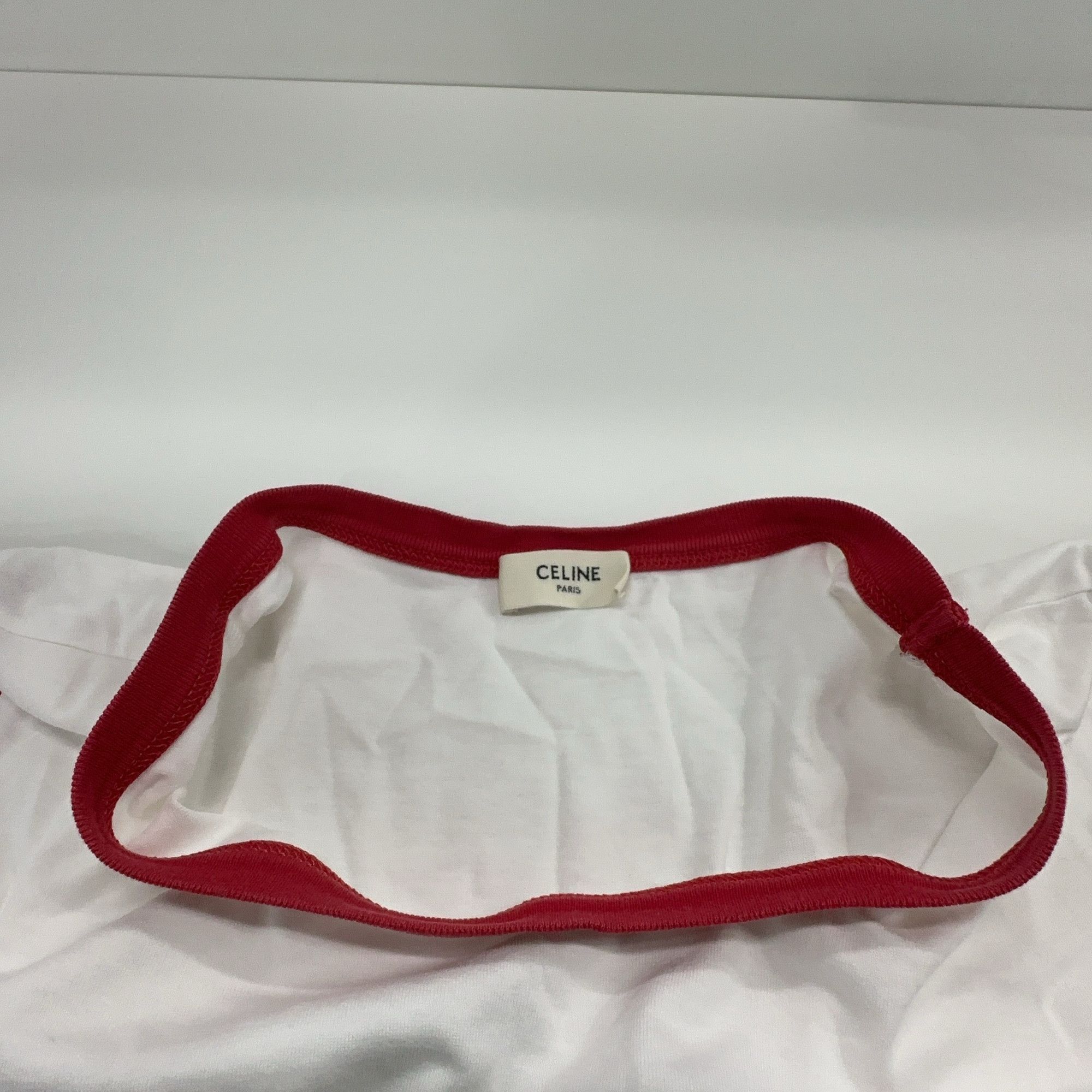 Celine Celine Triomphe Logo Ringer T-Shirt Size M Size M / US 6-8 / IT 42-44 - 6 Thumbnail