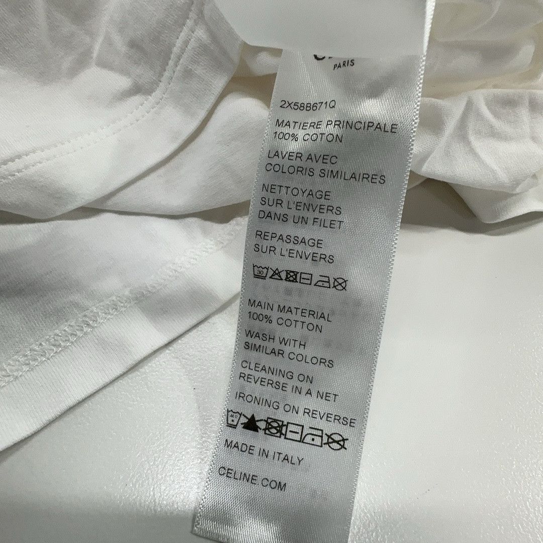 Celine Celine Triomphe Logo Ringer T-Shirt Size M Size M / US 6-8 / IT 42-44 - 5 Thumbnail