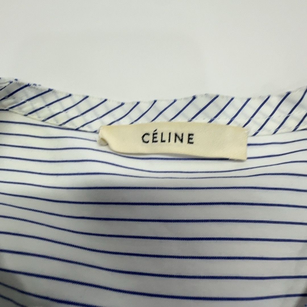 Celine Celine Striped Button Up Shirt 38 Size S / US 4 / IT 40 - 5 Thumbnail