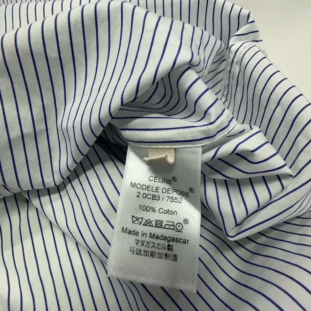 Celine Celine Striped Button Up Shirt 38 Size S / US 4 / IT 40 - 3 Thumbnail