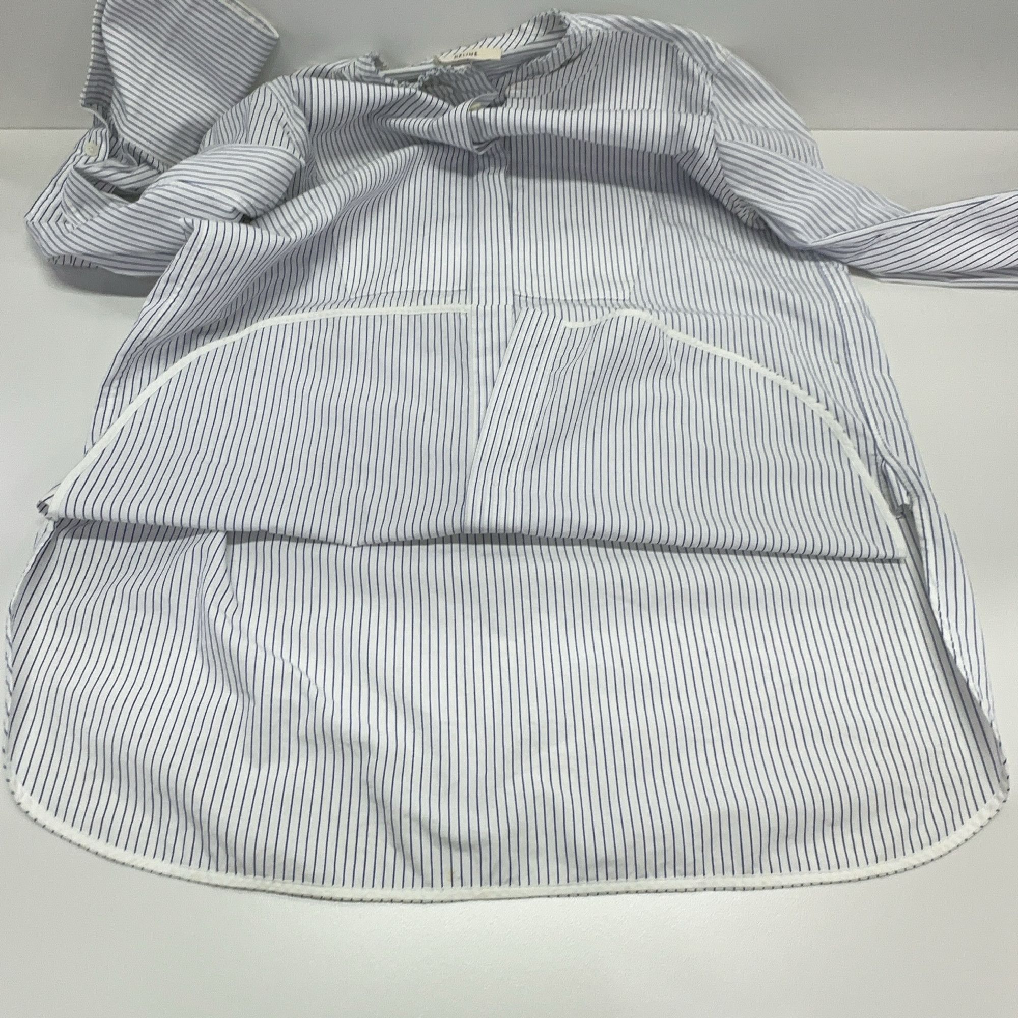 Celine Celine Striped Button Up Shirt 38 Size S / US 4 / IT 40 - 9 Thumbnail
