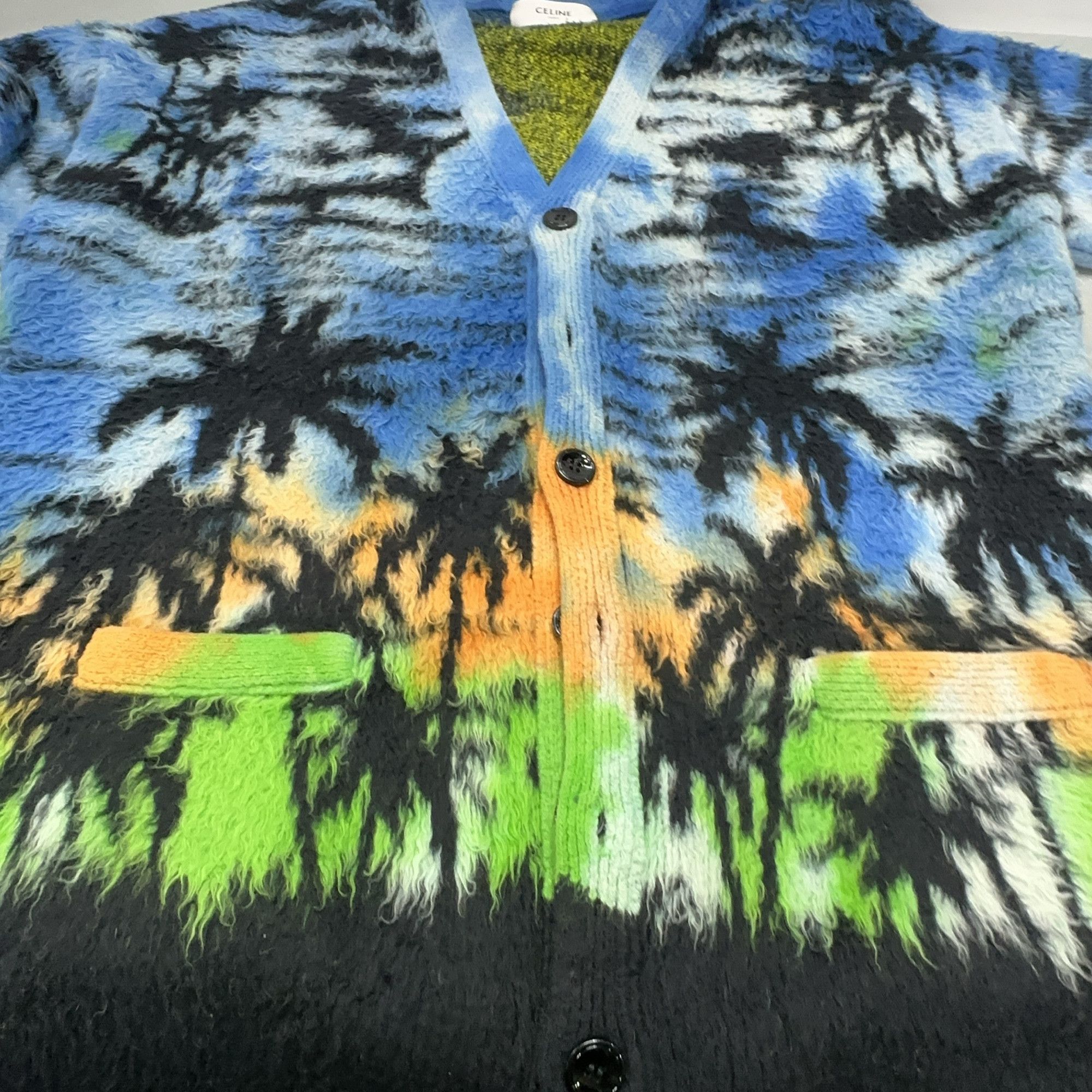 Celine Celine Sunset Palm Pattern Cardigan Size M Size US M / EU 48-50 / 2 - 10 Thumbnail