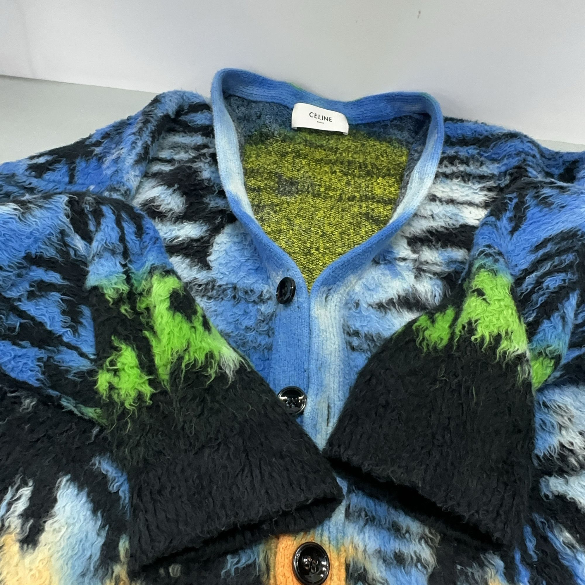 Celine Celine Sunset Palm Pattern Cardigan Size M Size US M / EU 48-50 / 2 - 8 Thumbnail