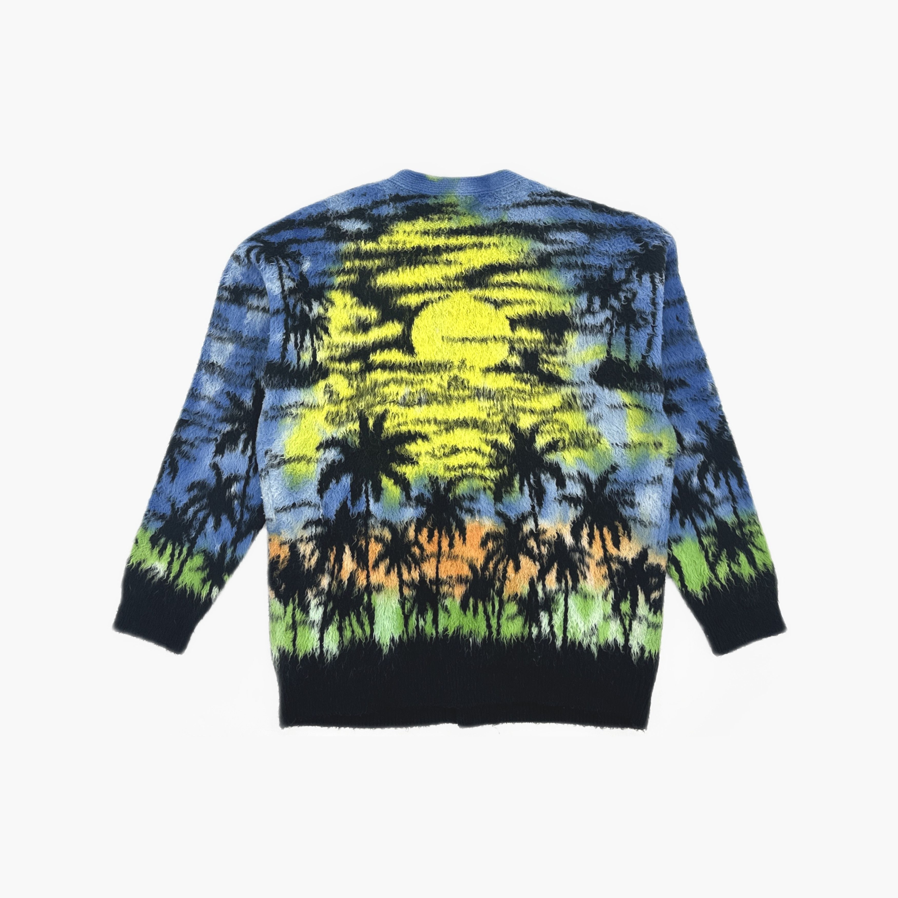 Celine Celine Sunset Palm Pattern Cardigan Size M Size US M / EU 48-50 / 2 - 2 Thumbnail