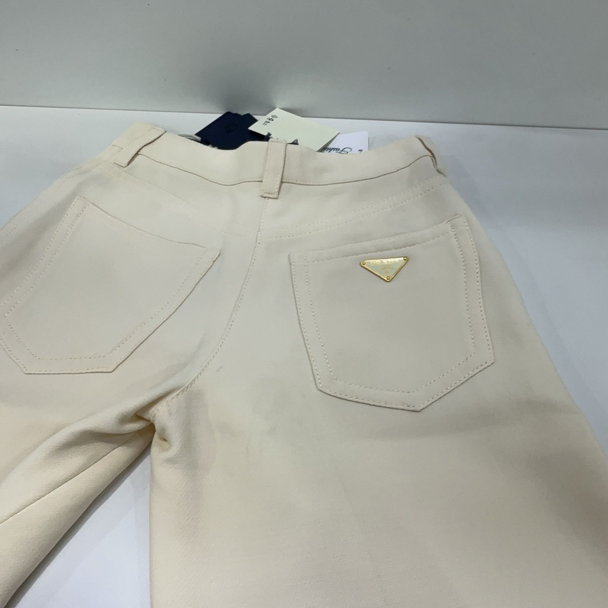Prada Prada Ivory Wool Pants Size 36 Size 25" / US 0 / IT 36 - 10 Thumbnail
