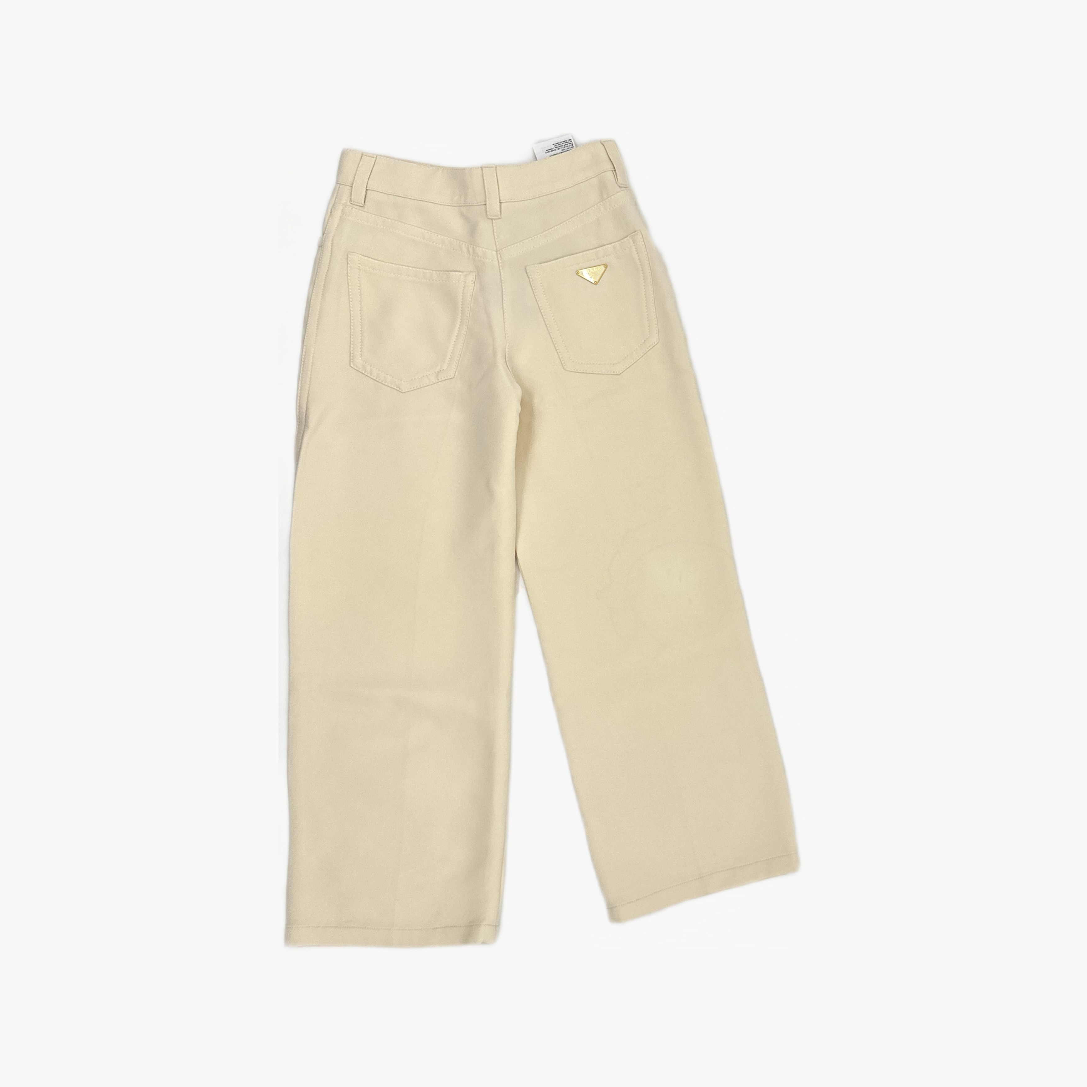 Prada Prada Ivory Wool Pants Size 36 Size 25" / US 0 / IT 36 - 2 Thumbnail