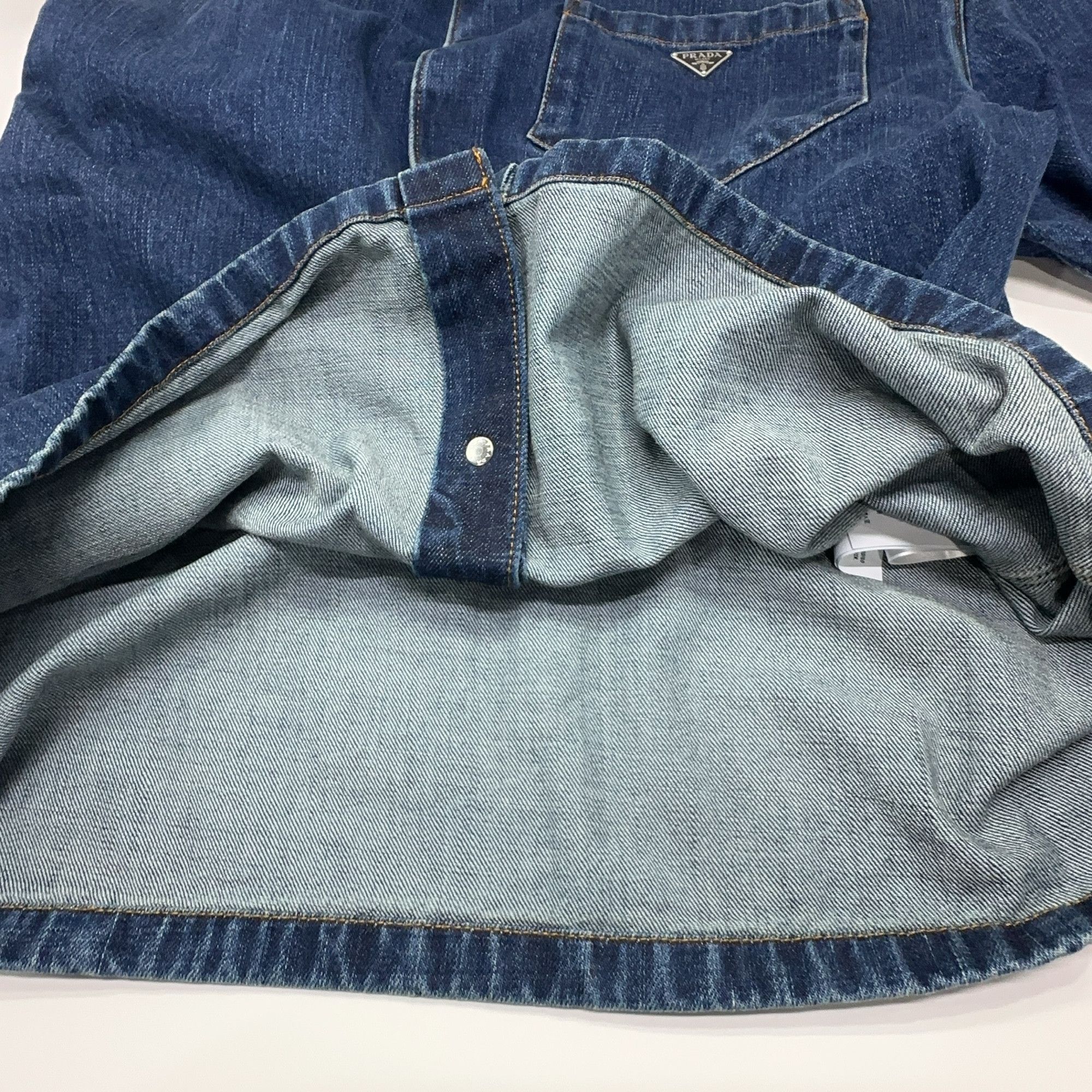 Prada Prada Denim Button Up Shirt Size M Size US M / EU 48-50 / 2 - 6 Thumbnail