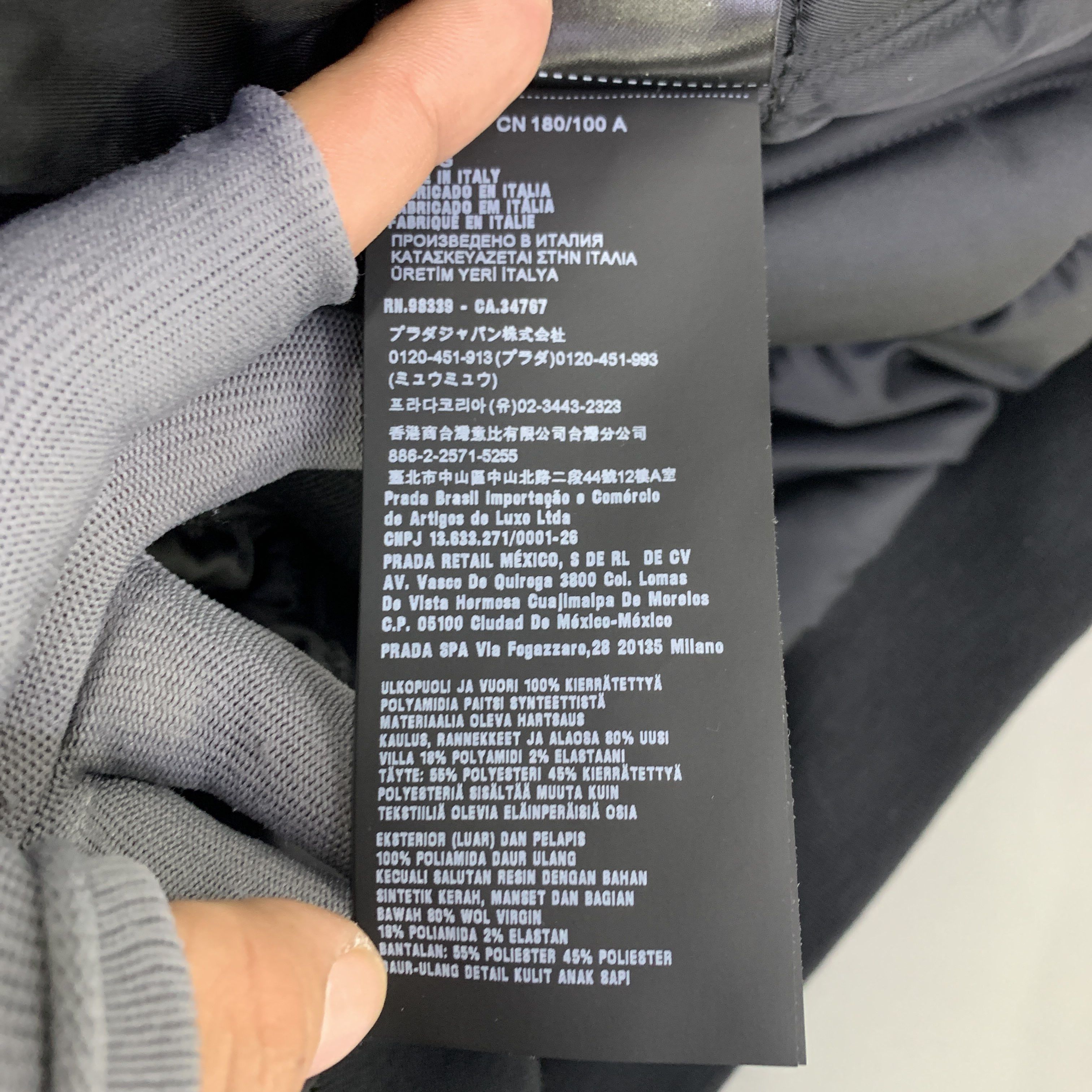 Prada Prada Belted Bomber Jacket Size L Size US L / EU 52-54 / 3 - 3 Thumbnail