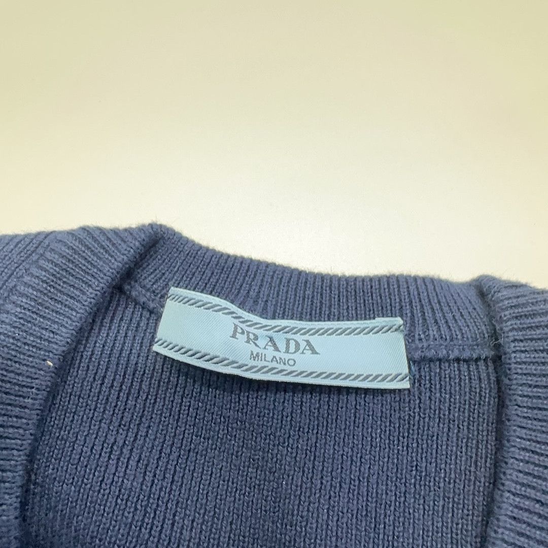Prada Prada Embroidered Logo Sweater Size 36 Size XS / US 0-2 / IT 36-38 - 6 Thumbnail