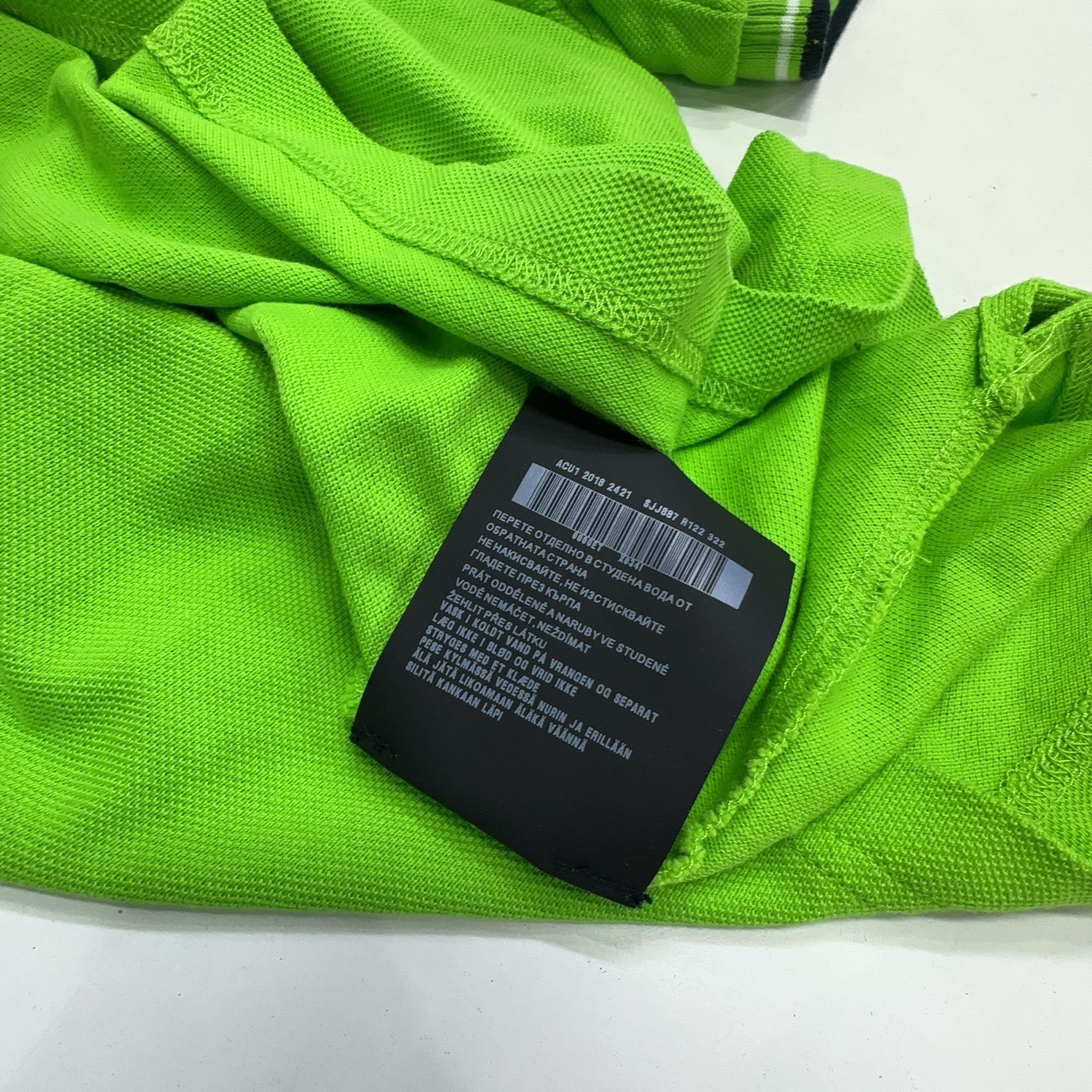 Prada Prada Green Logo Tab Polo Shirt Size S Size US S / EU 44-46 / 1 - 6 Thumbnail