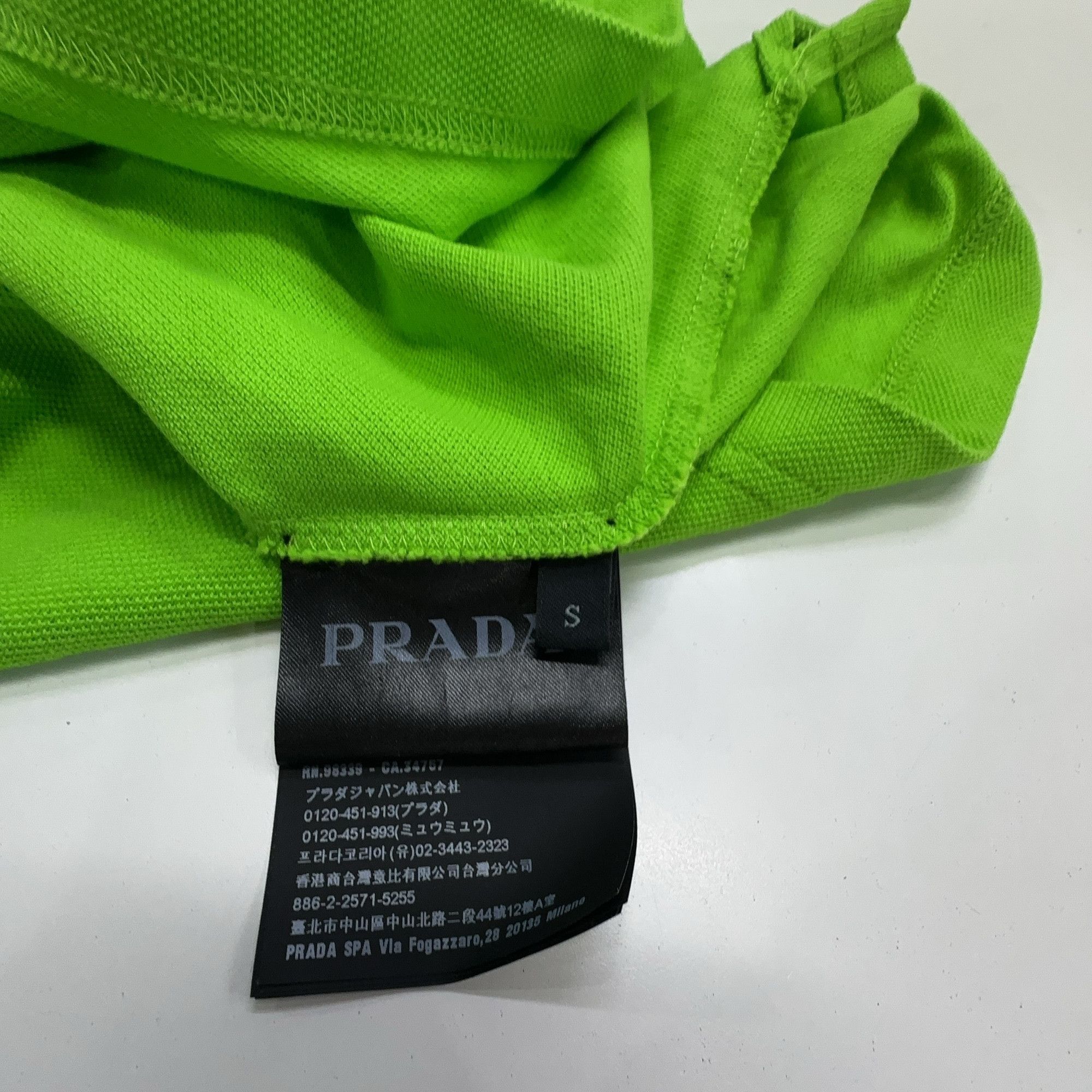 Prada Prada Green Logo Tab Polo Shirt Size S Size US S / EU 44-46 / 1 - 4 Thumbnail