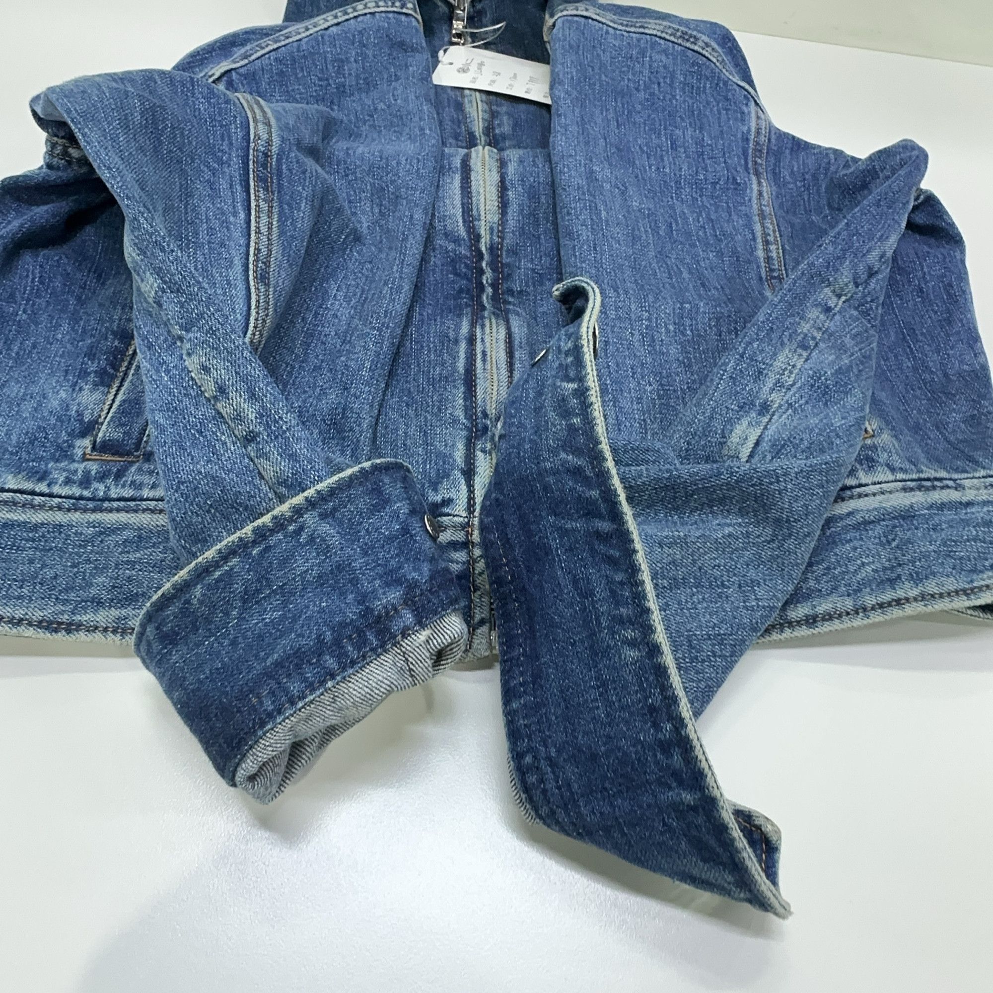 Prada Prada Logo Patch Zip Denim Jacket Size 38 Size XS / US 0-2 / IT 36-38 - 12 Thumbnail