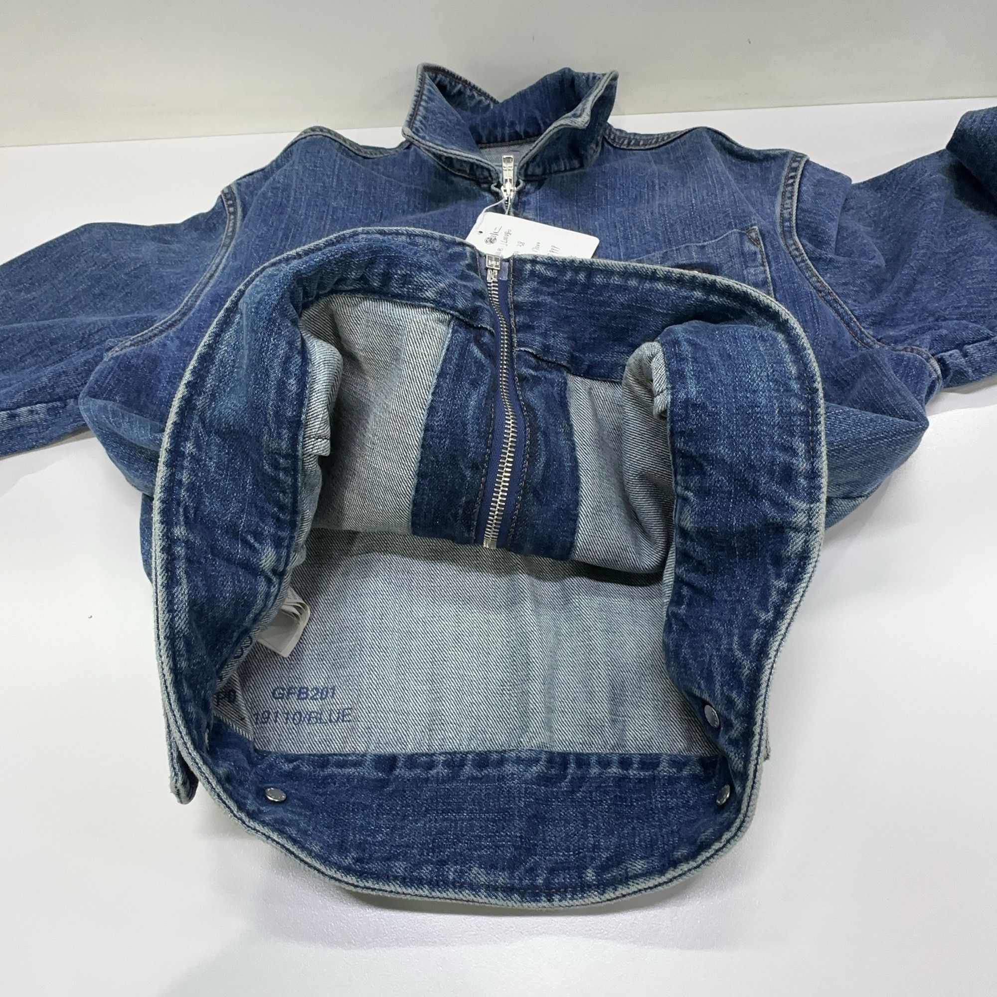 Prada Prada Logo Patch Zip Denim Jacket Size 38 Size XS / US 0-2 / IT 36-38 - 10 Thumbnail