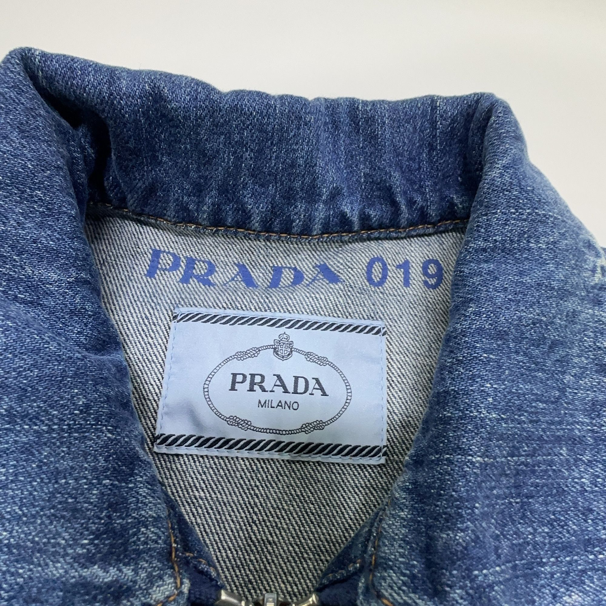 Prada Prada Logo Patch Zip Denim Jacket Size 38 Size XS / US 0-2 / IT 36-38 - 5 Thumbnail