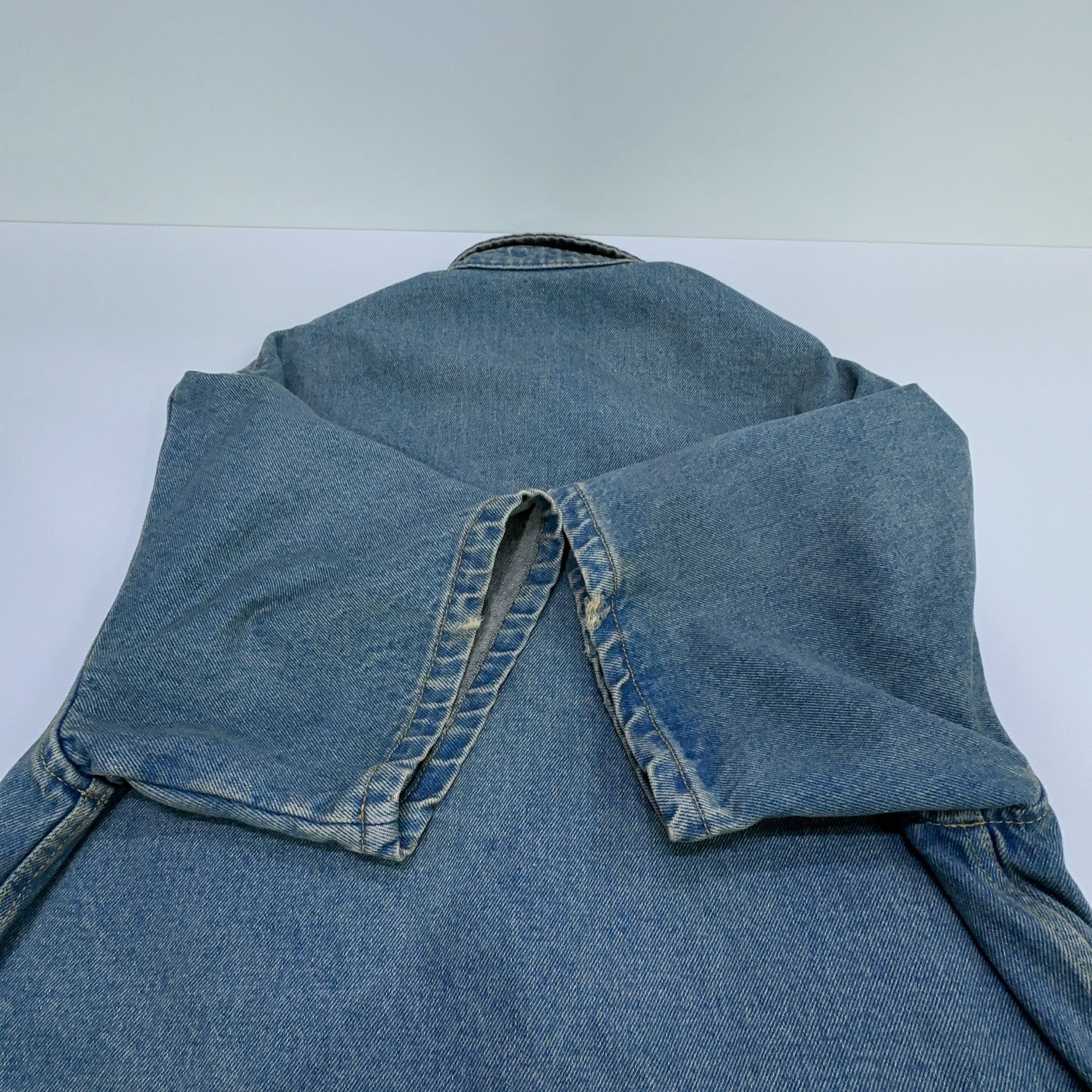 Prada Prada Logo Plaque Denim Button Up Shirt Size 42 Size M / US 6-8 / IT 42-44 - 12 Thumbnail