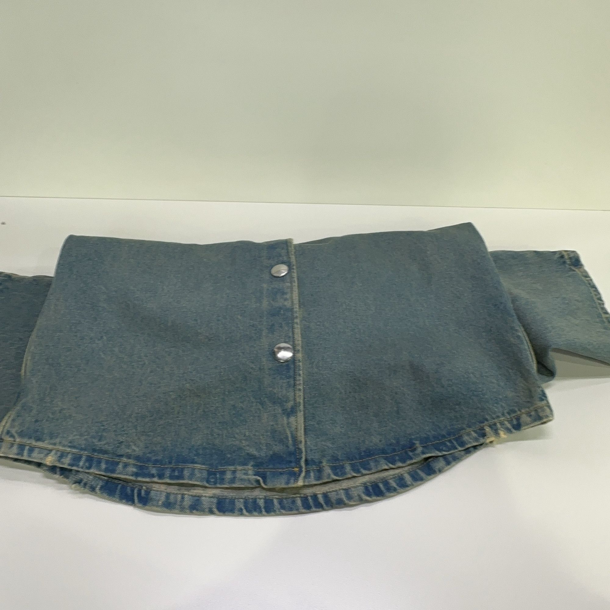 Prada Prada Logo Plaque Denim Button Up Shirt Size 42 Size M / US 6-8 / IT 42-44 - 10 Thumbnail