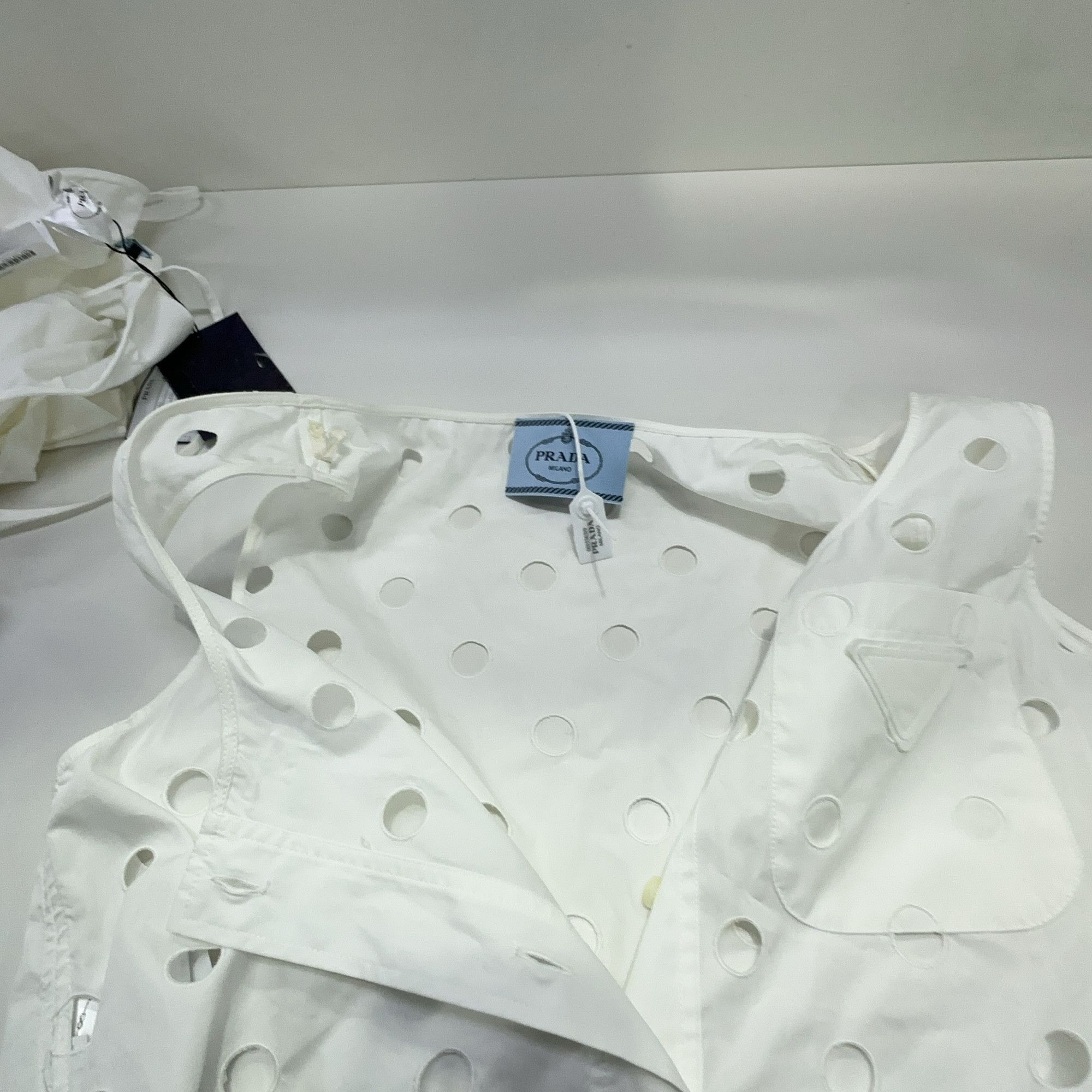 Prada Prada Eyelet Mini Dress Size 36 Size XS / US 0-2 / IT 36-38 - 11 Thumbnail
