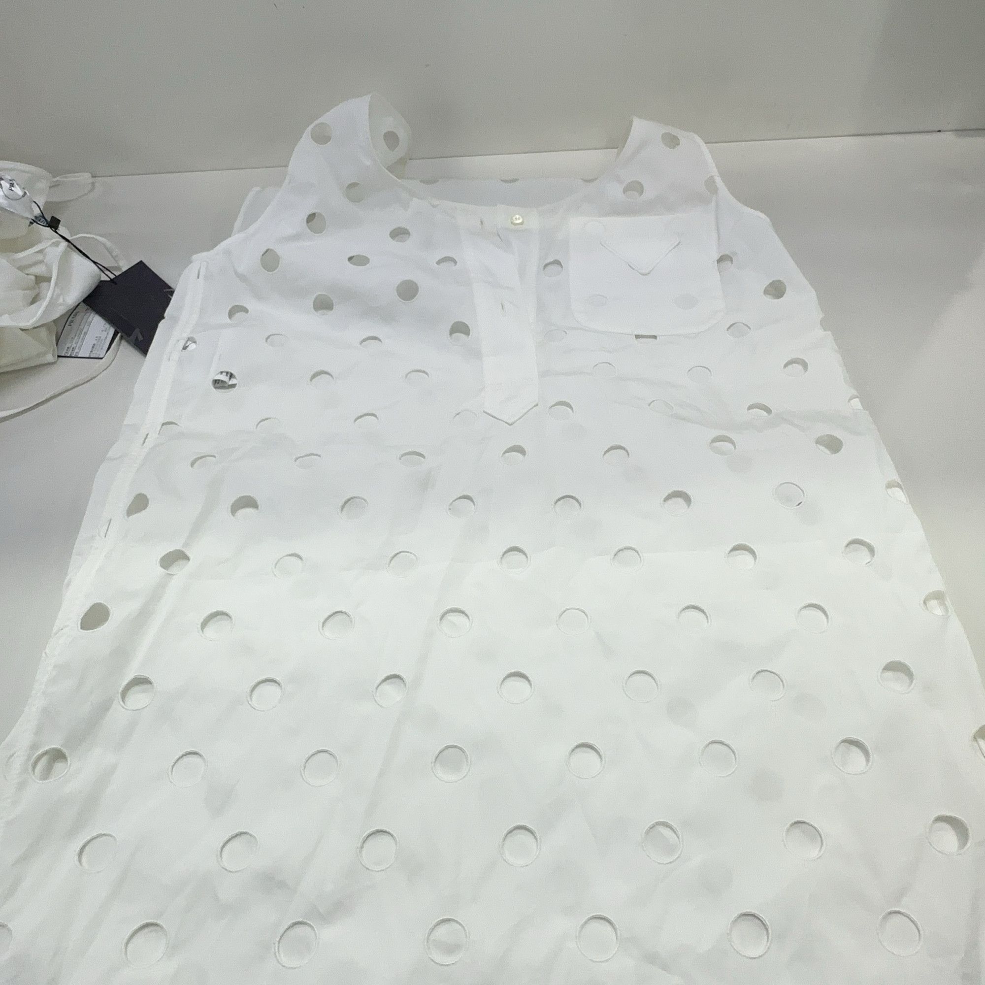 Prada Prada Eyelet Mini Dress Size 36 Size XS / US 0-2 / IT 36-38 - 15 Thumbnail