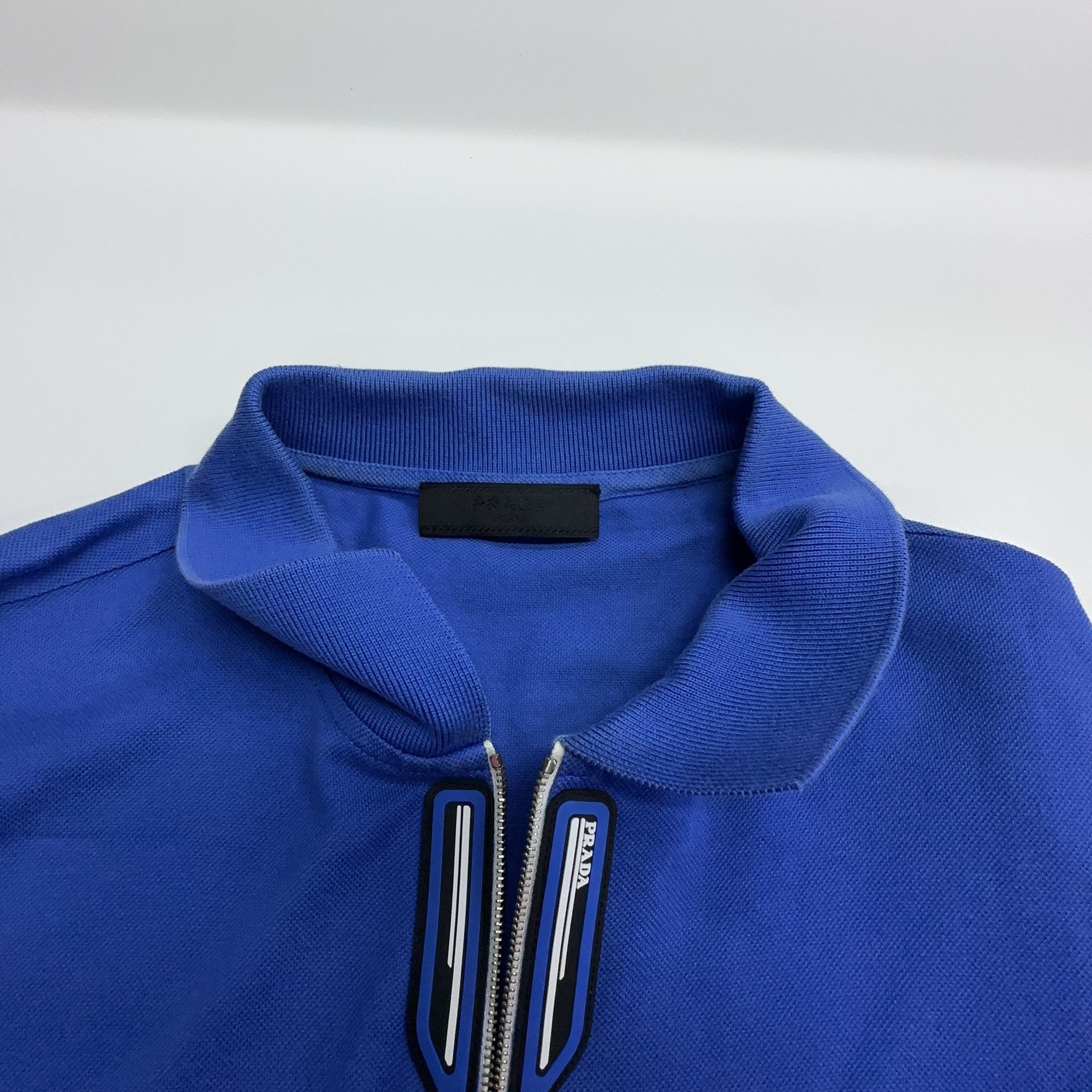 Prada Prada Logo Patch Half-Zip Polo Size M Size US M / EU 48-50 / 2 - 6 Thumbnail