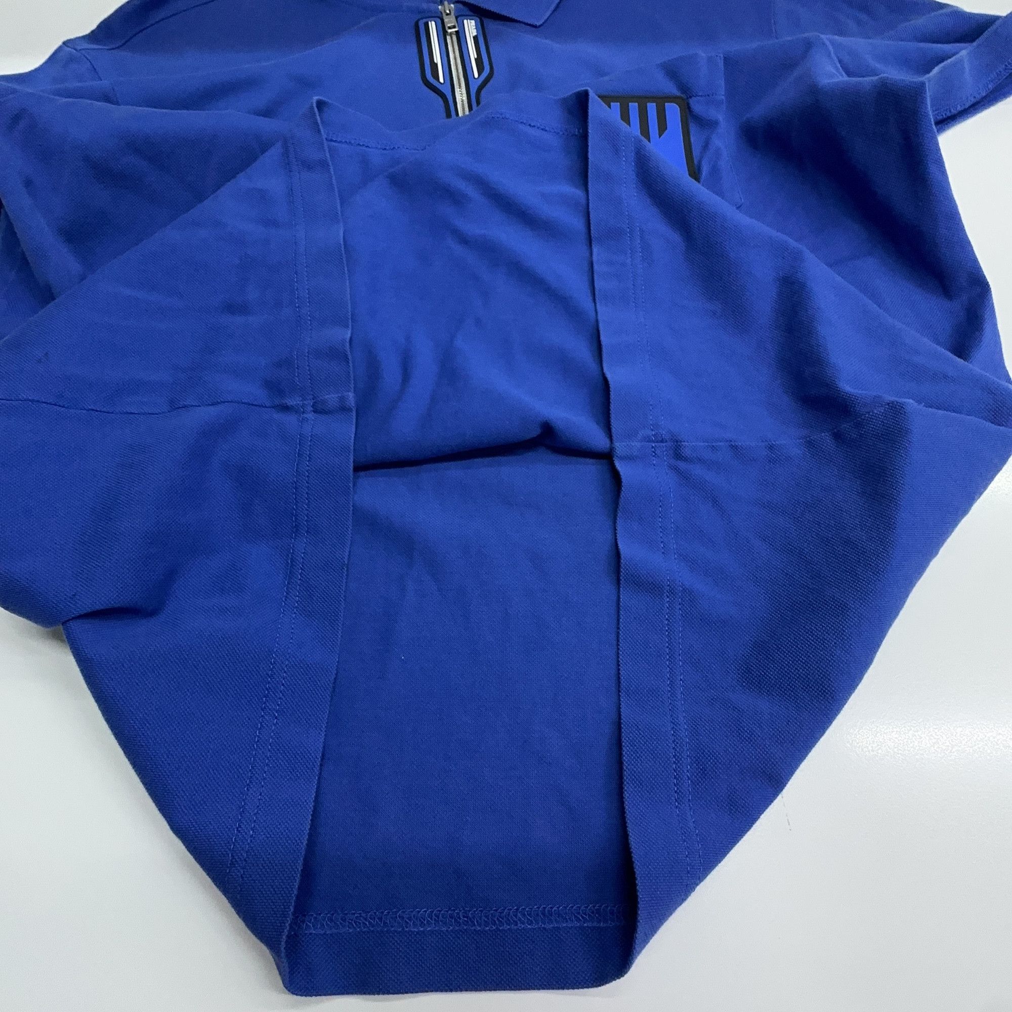 Prada Prada Logo Patch Half-Zip Polo Size M Size US M / EU 48-50 / 2 - 8 Thumbnail