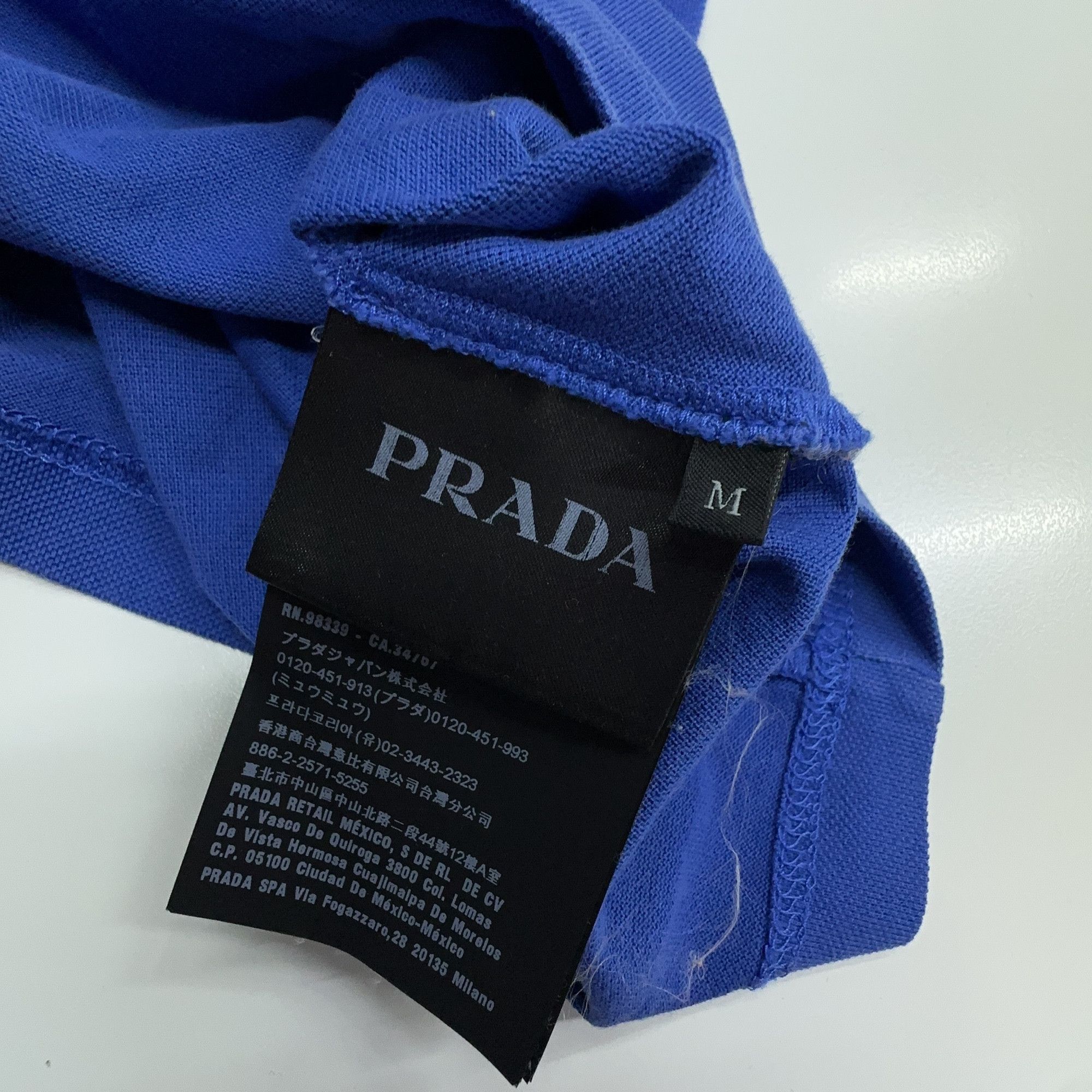 Prada Prada Logo Patch Half-Zip Polo Size M Size US M / EU 48-50 / 2 - 2 Thumbnail