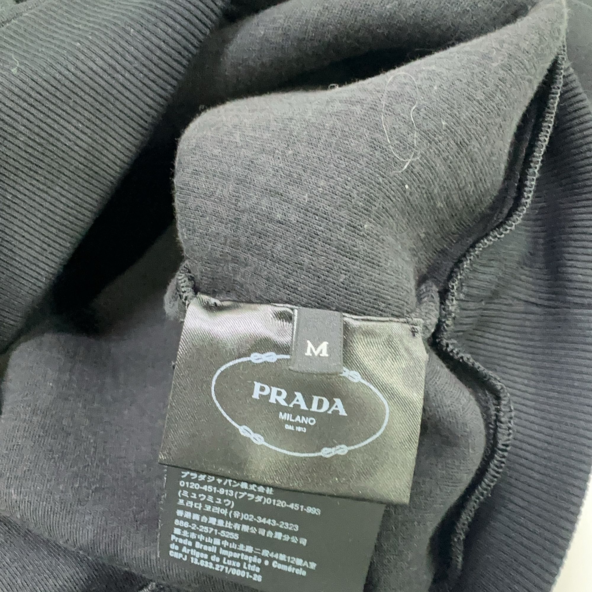 Prada PRADA Logo Hoodie Size M Size M / US 6-8 / IT 42-44 - 3 Thumbnail