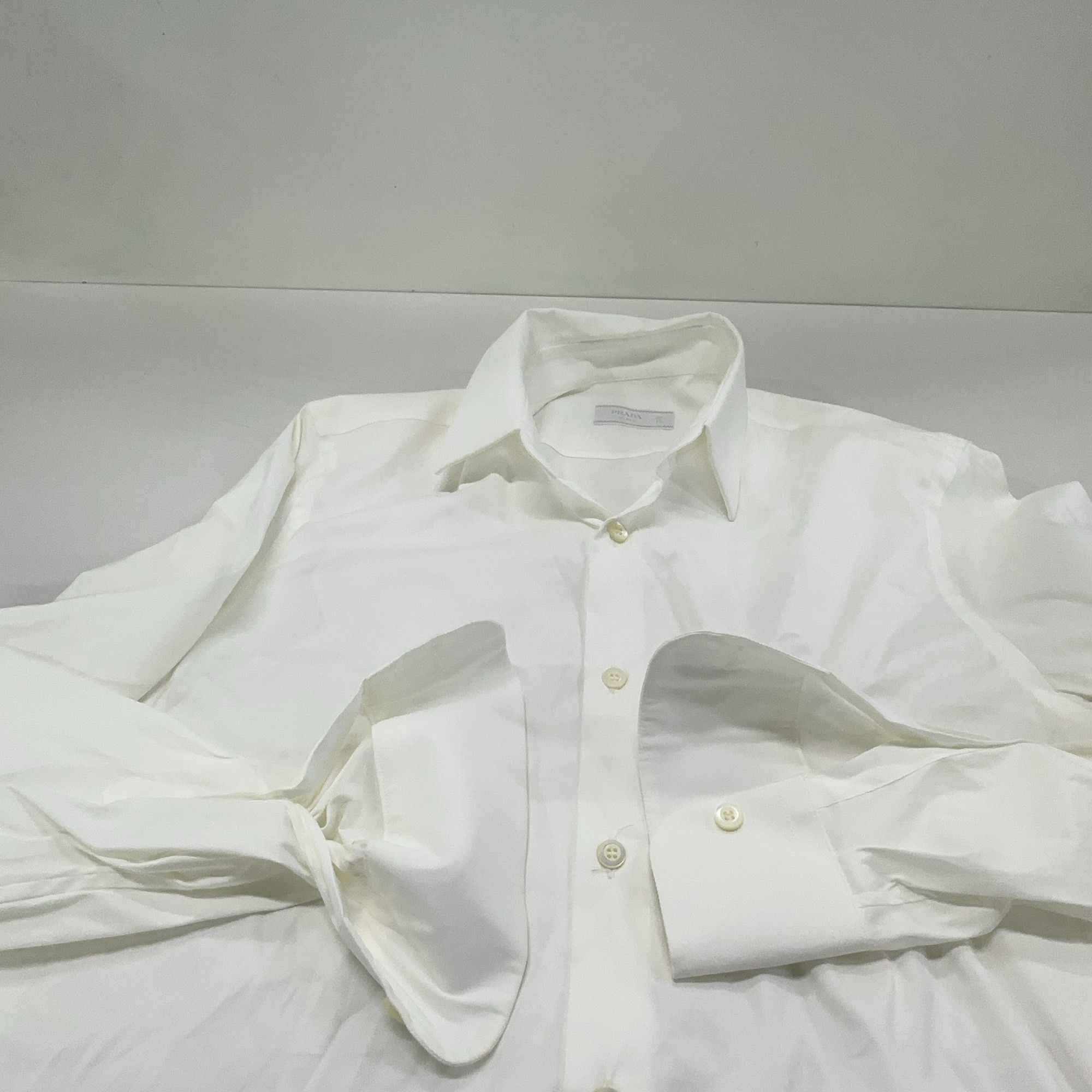 Prada Prada Cotton Poplin Button Up Shirt Size S Size US S / EU 44-46 / 1 - 7 Thumbnail